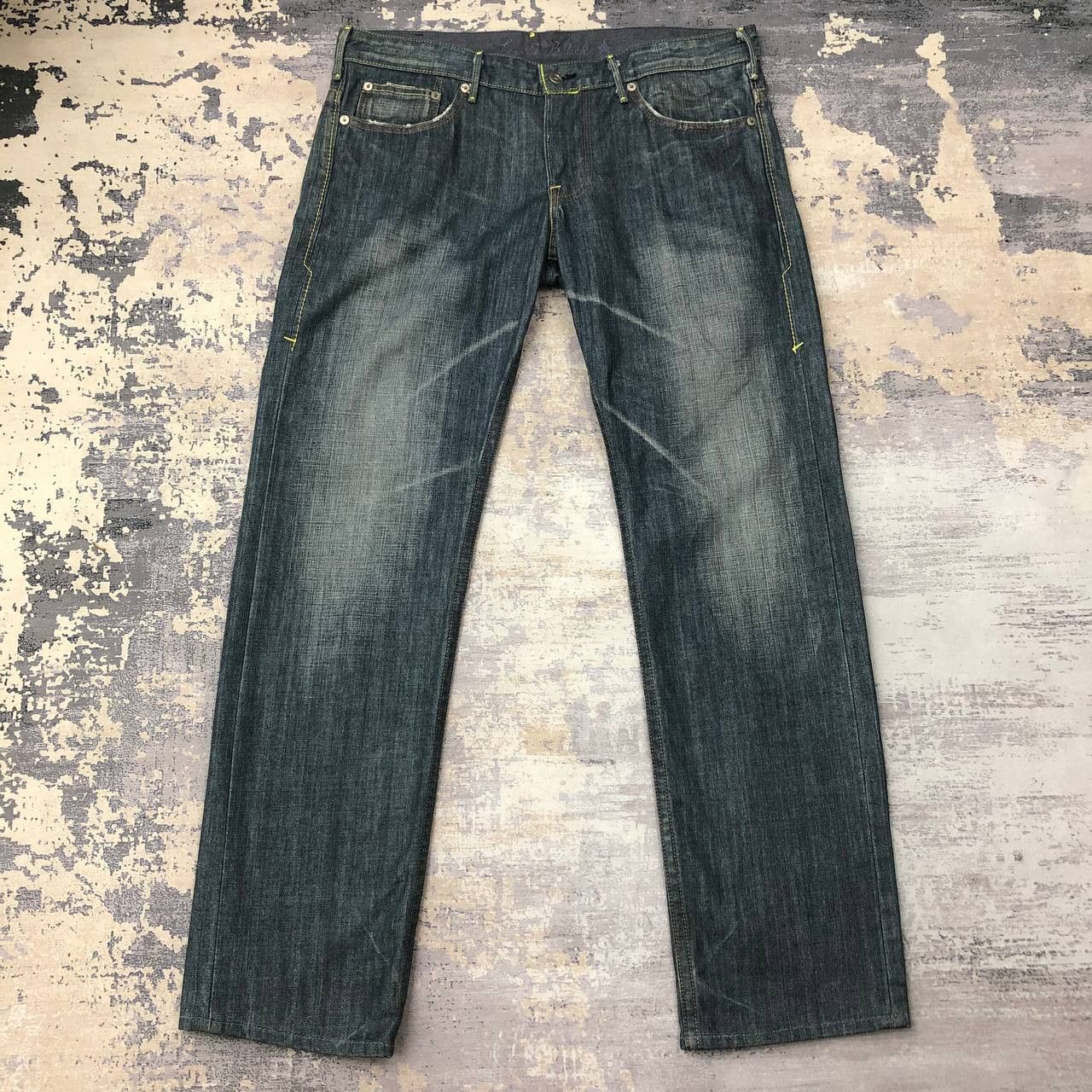 Levi's P655 VTG LEVI'S STAR BLACK SLIMFIT DENIM Size US 35 - 2 Thumbnail