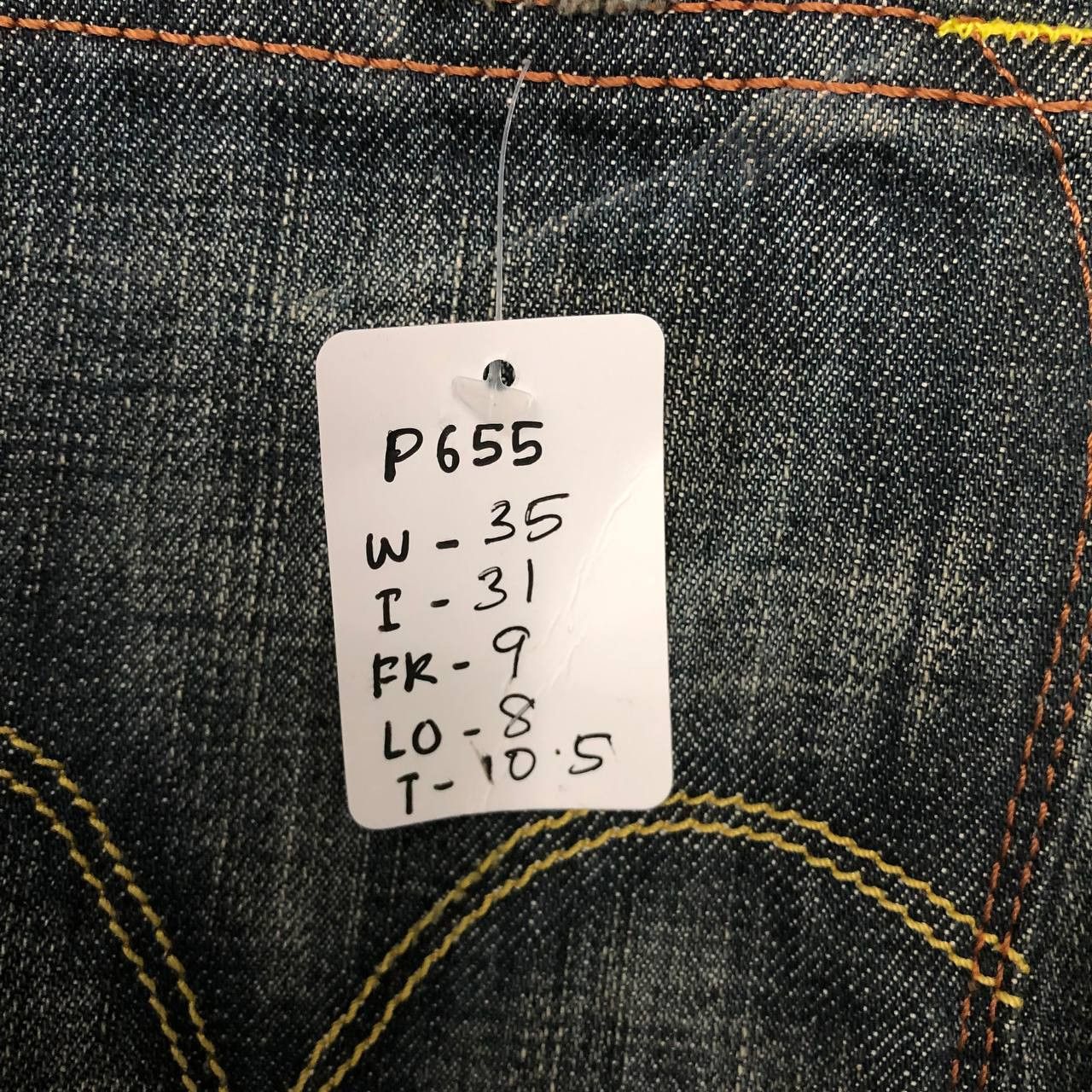 Levi's P655 VTG LEVI'S STAR BLACK SLIMFIT DENIM Size US 35 - 10 Thumbnail