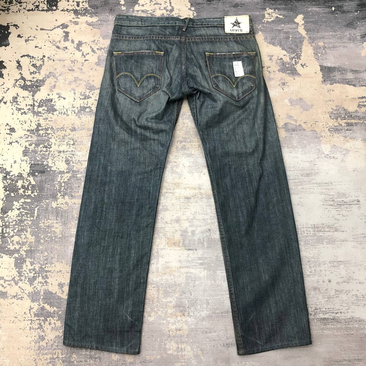Levi's P655 VTG LEVI'S STAR BLACK SLIMFIT DENIM Size US 35 - 1 Thumbnail