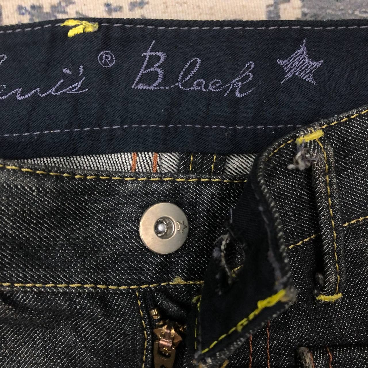 Levi's P643 LEVI'S STAR BLACK BAKER SKINNY DENIM Size US 31 - 7 Thumbnail
