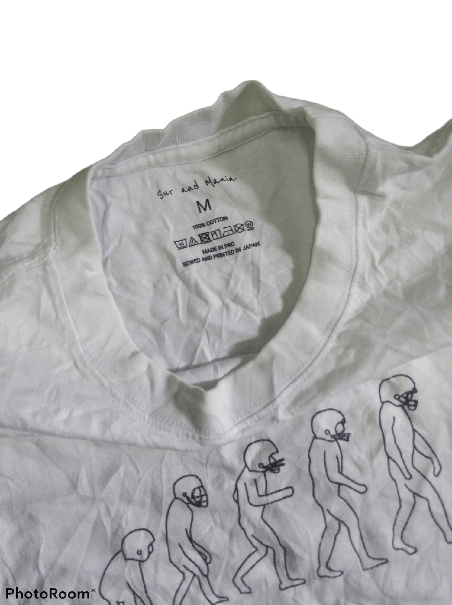 Japanese Brand 🔥White Rare Sur and Mania Tees Size US M / EU 48-50 / 2 - 1 Thumbnail
