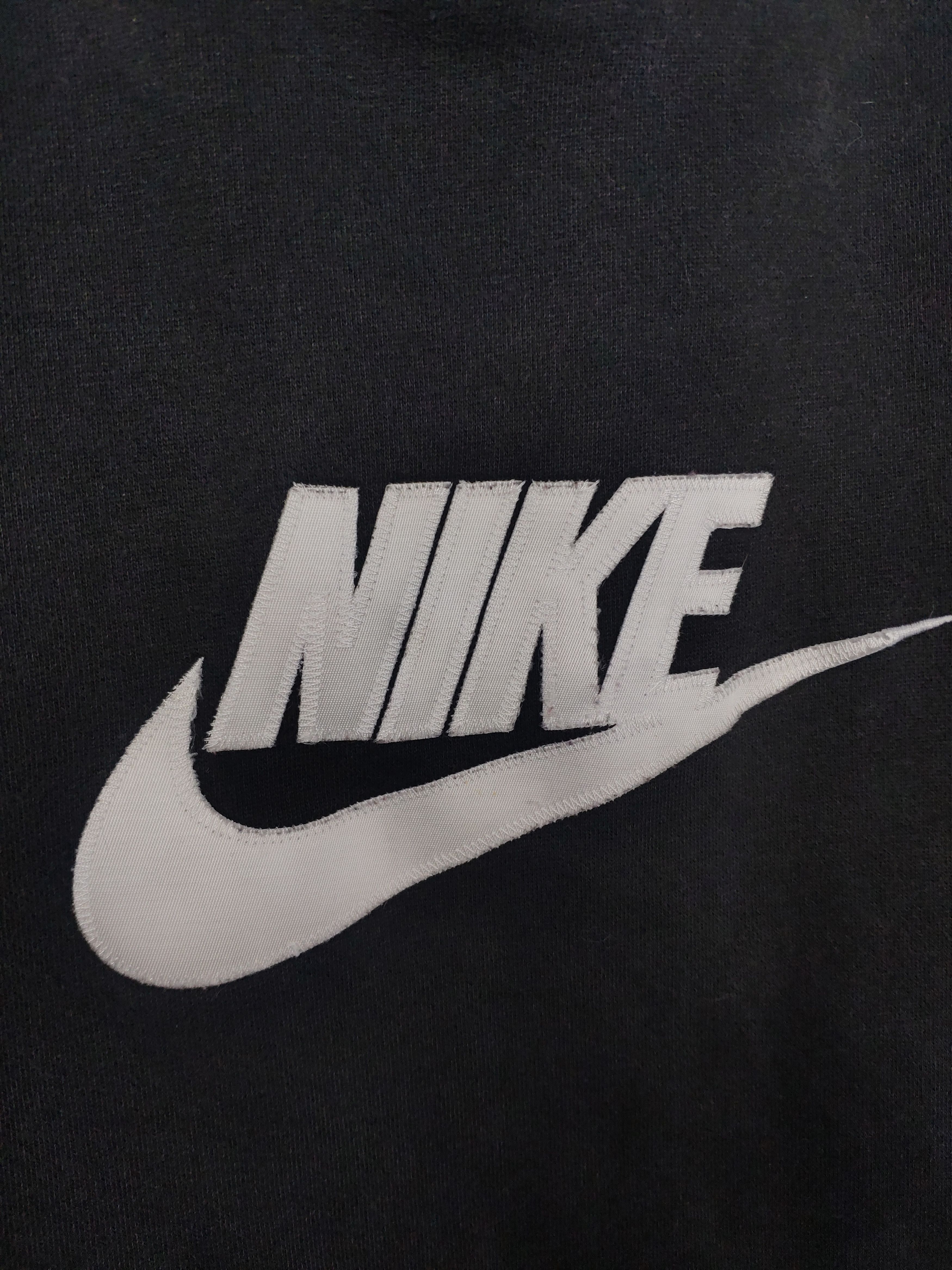 Nike × Vintage Nike vintage hoodie black sweatshirt classic center logo Size US S / EU 44-46 / 1 - 2 Thumbnail