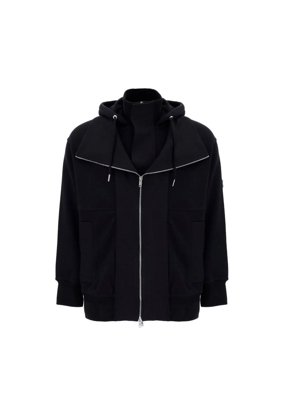 Givenchy Givenchy Black Layered Bi-Fabric Jacket Size US XXL / EU 58 / 5 - 1 Thumbnail