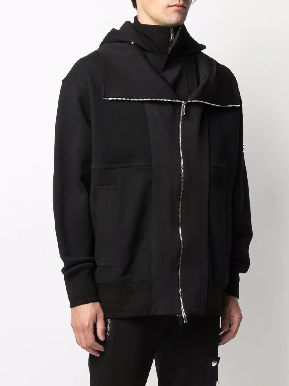 Givenchy Givenchy Black Layered Bi-Fabric Jacket Size US XXL / EU 58 / 5 - 4 Thumbnail