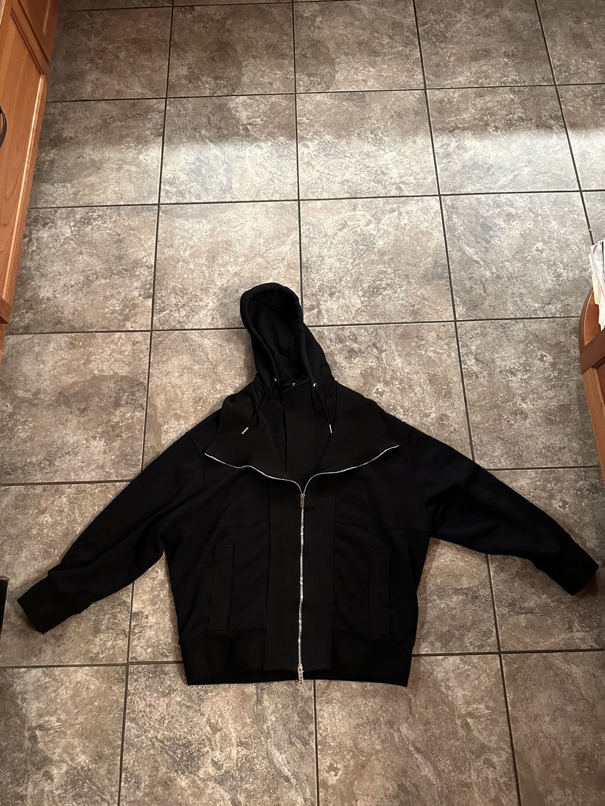 Givenchy Givenchy Black Layered Bi-Fabric Jacket Size US XXL / EU 58 / 5 - 6 Thumbnail