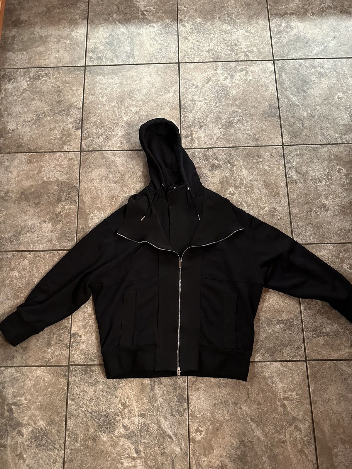 Givenchy Givenchy Black Layered Bi-Fabric Jacket Size US XXL / EU 58 / 5 - 7 Thumbnail