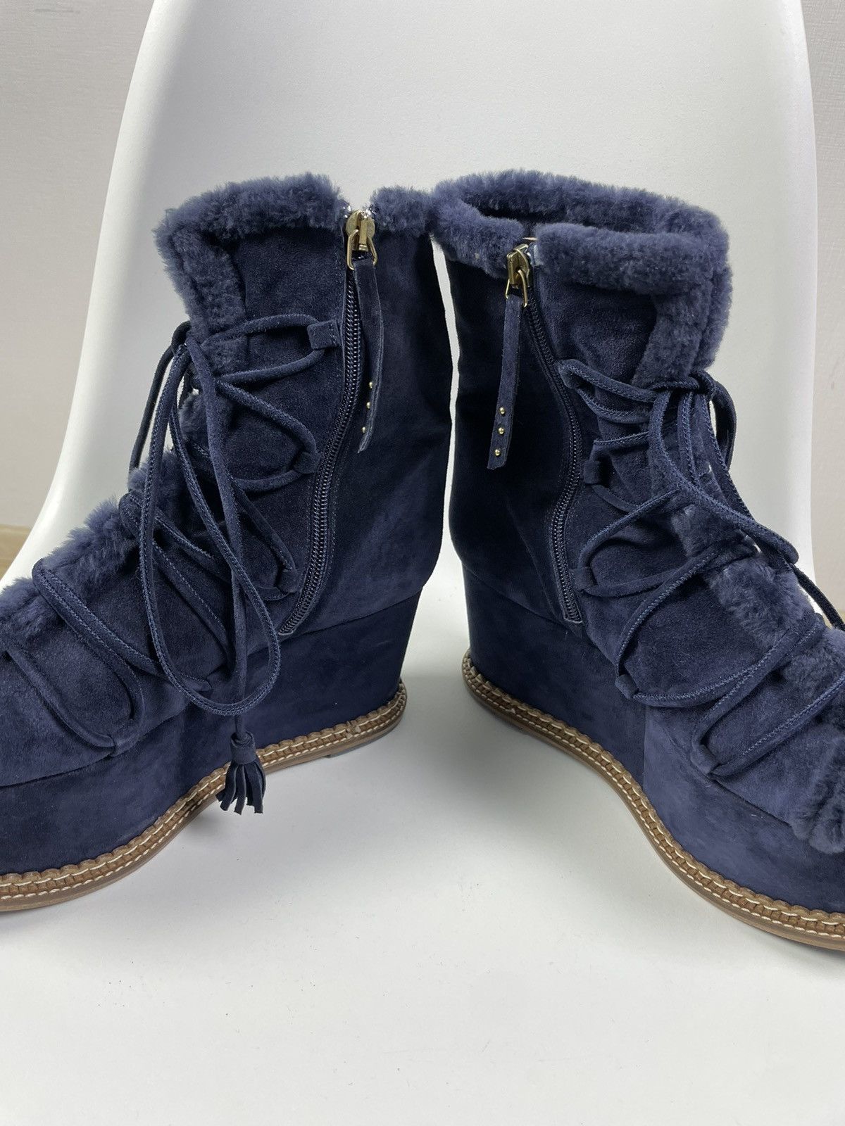 Paloma Bercelo Paloma Barcelo Suede Boots Wedges Platform size 38 Size US 8 / IT 38 - 6 Thumbnail