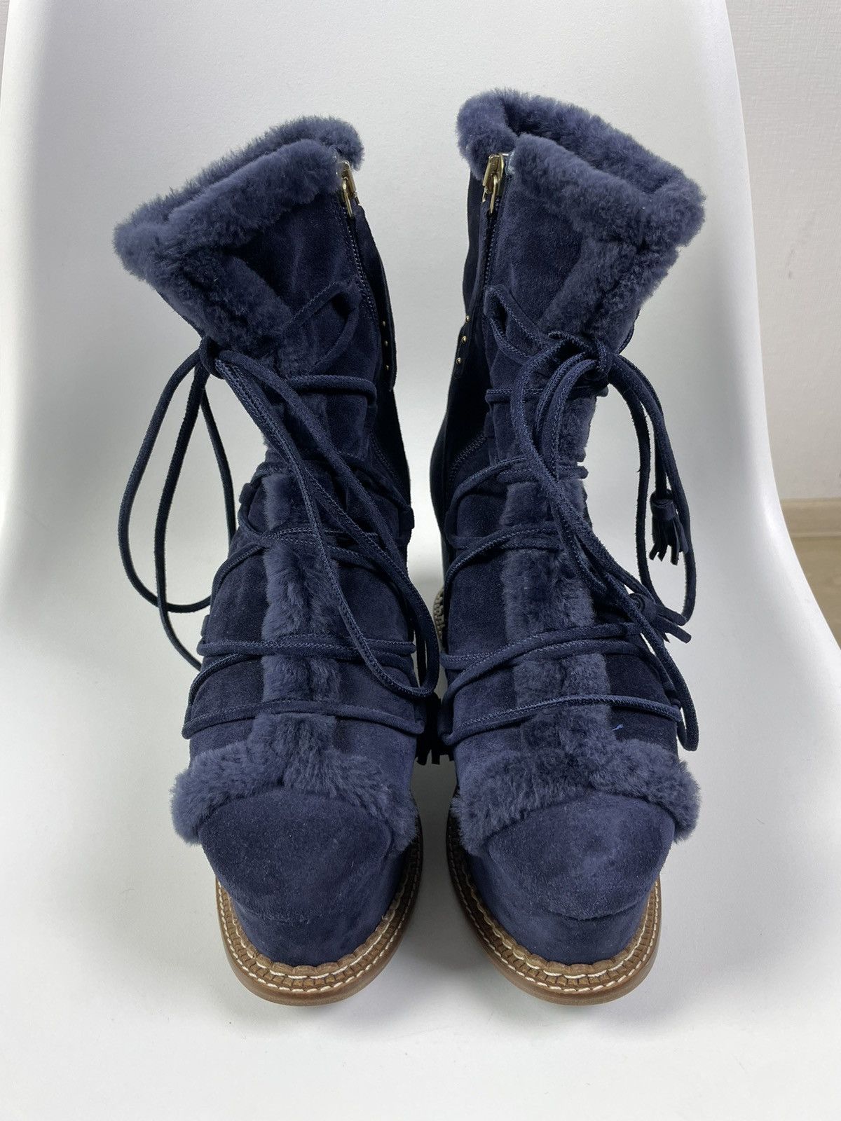 Paloma Bercelo Paloma Barcelo Suede Boots Wedges Platform size 38 Size US 8 / IT 38 - 2 Thumbnail