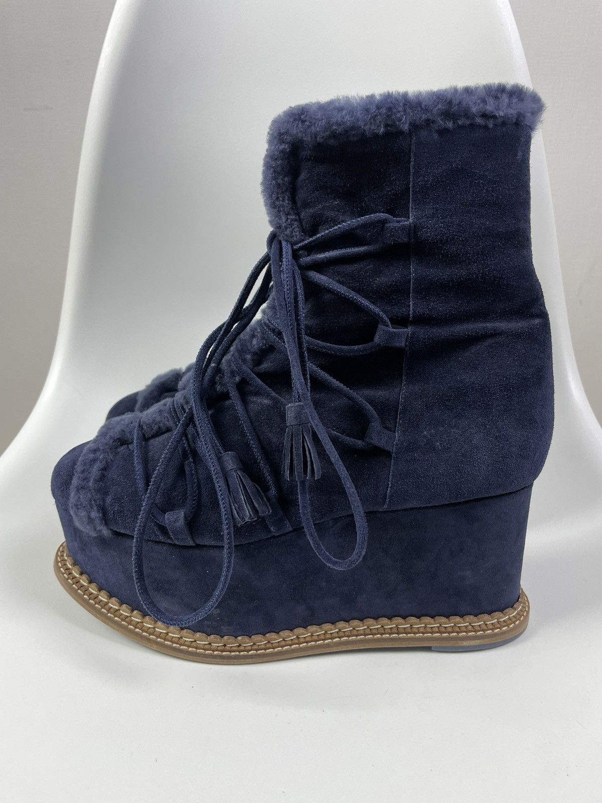 Paloma Bercelo Paloma Barcelo Suede Boots Wedges Platform size 38 Size US 8 / IT 38 - 4 Thumbnail