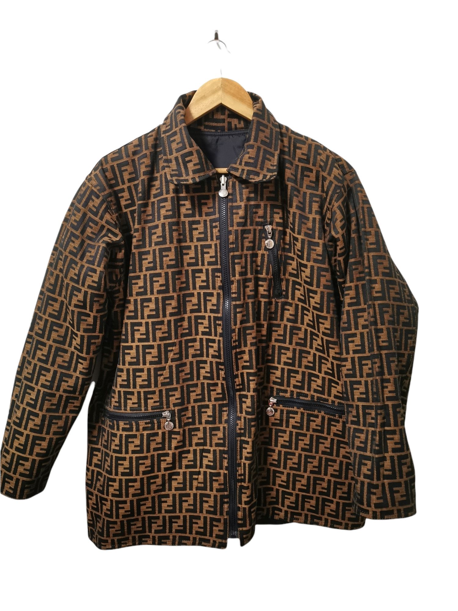 Fendi Fendi Zucca Reversible Jacket Size US XL / EU 56 / 4 - 1 Thumbnail