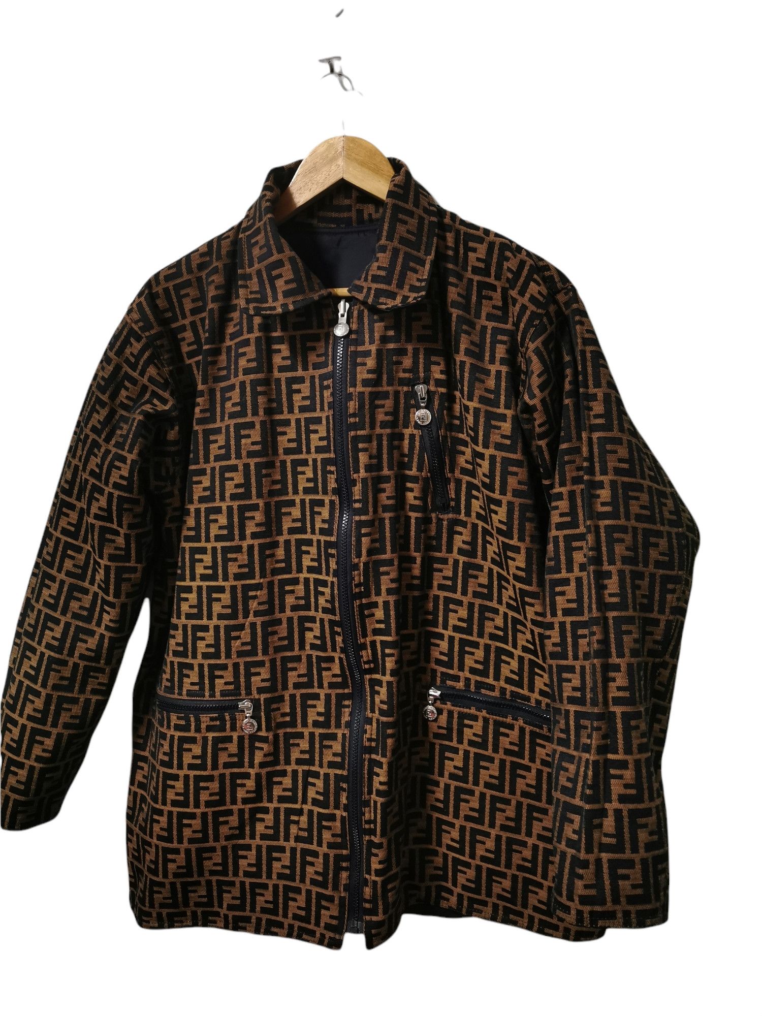 Fendi Fendi Zucca Reversible Jacket Size US XL / EU 56 / 4 - 2 Thumbnail