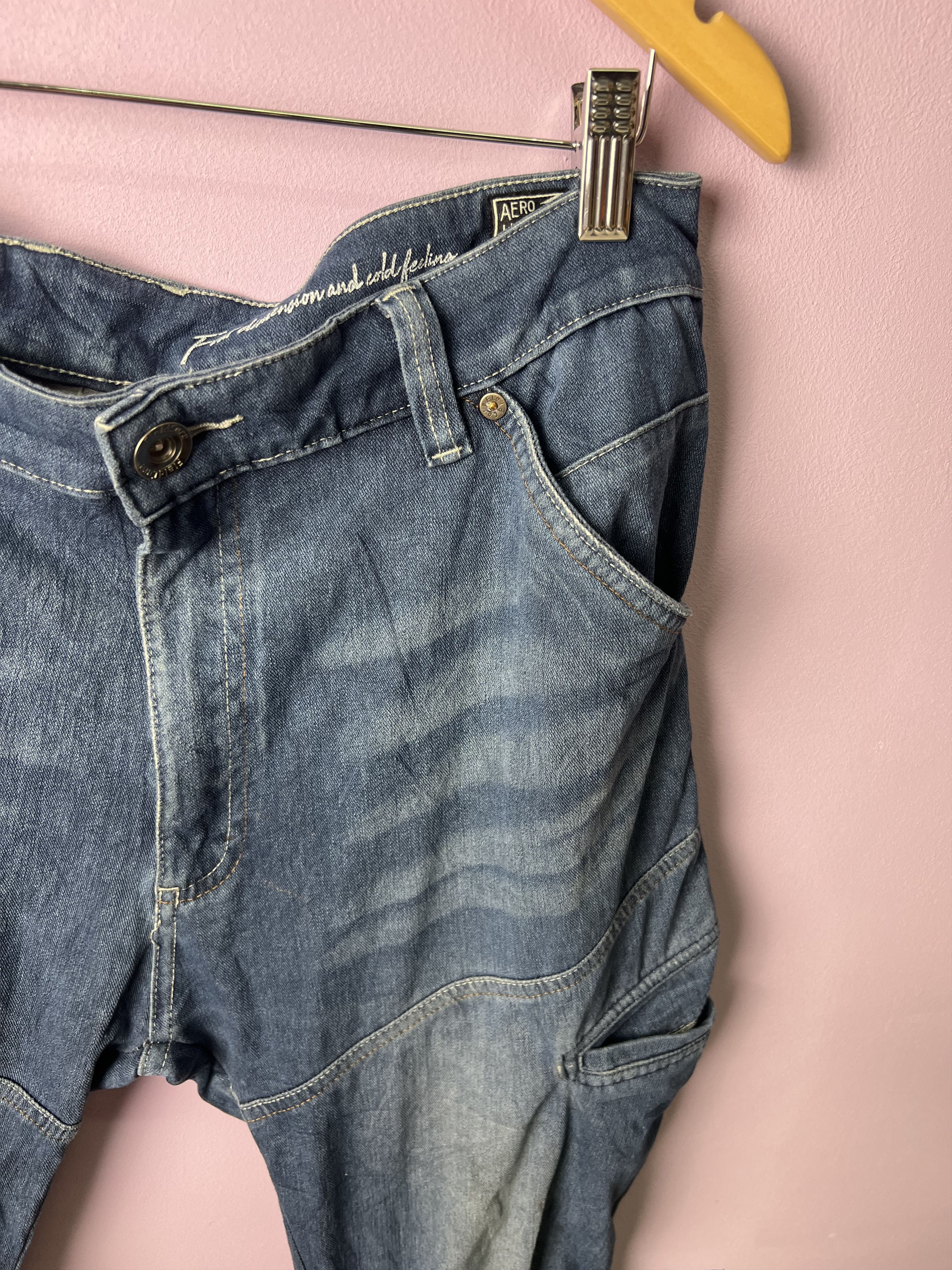 Japanese Brand 🔥Fieldcore Soft Denim Cargo Pants Size US 33 - 5 Thumbnail