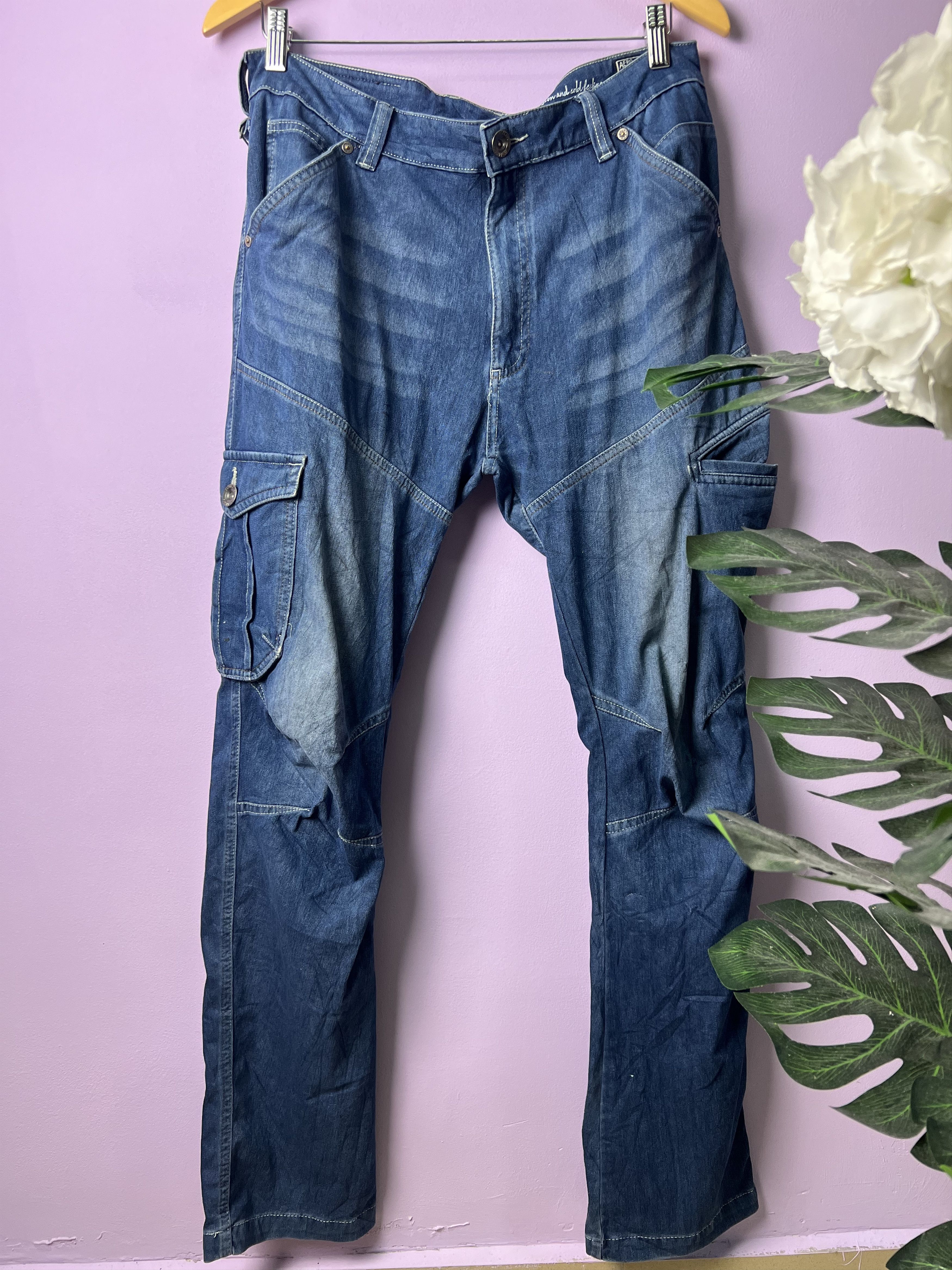 Japanese Brand 🔥Fieldcore Soft Denim Cargo Pants Size US 33 - 1 Thumbnail