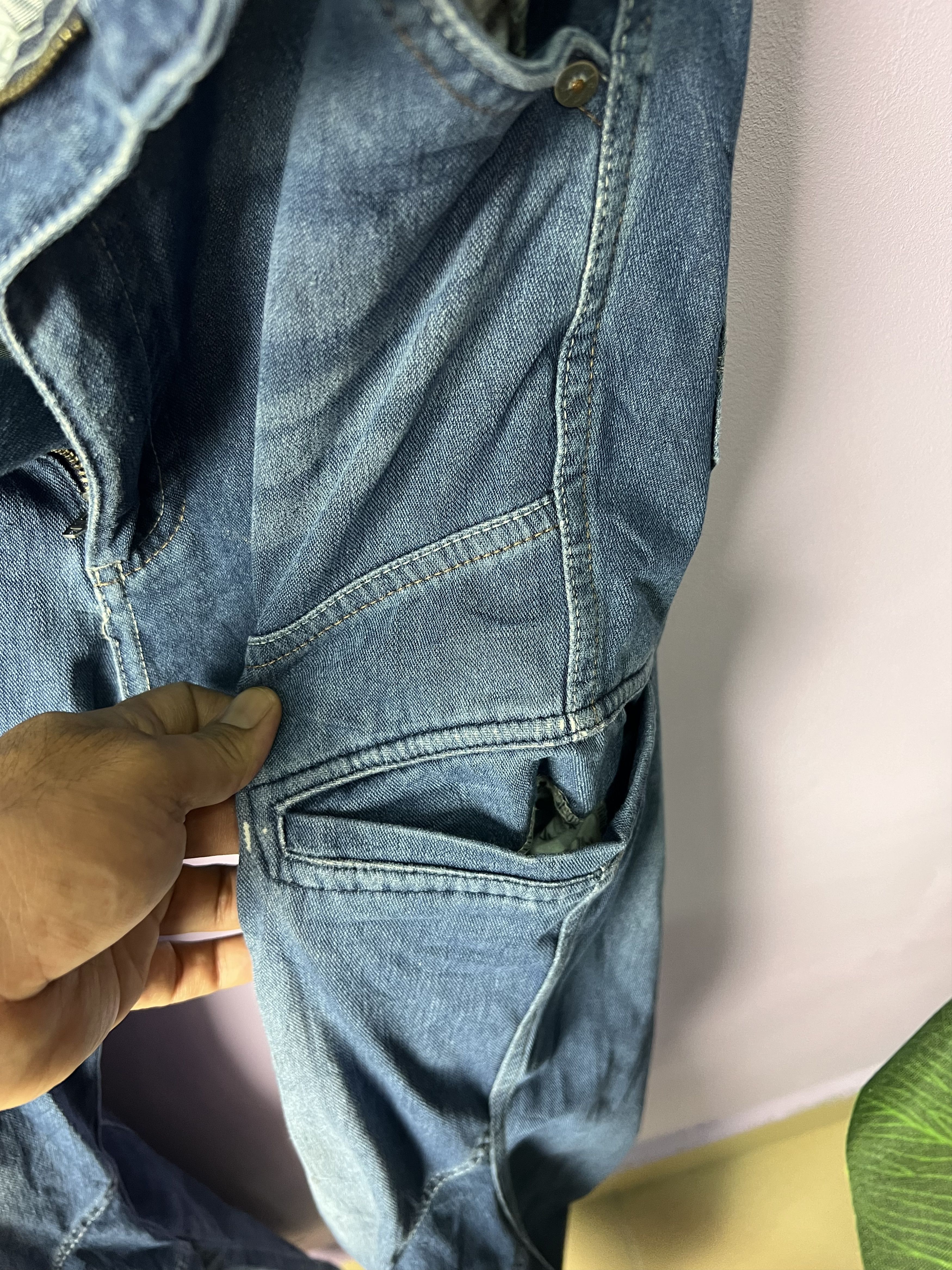 Japanese Brand 🔥Fieldcore Soft Denim Cargo Pants Size US 33 - 12 Thumbnail