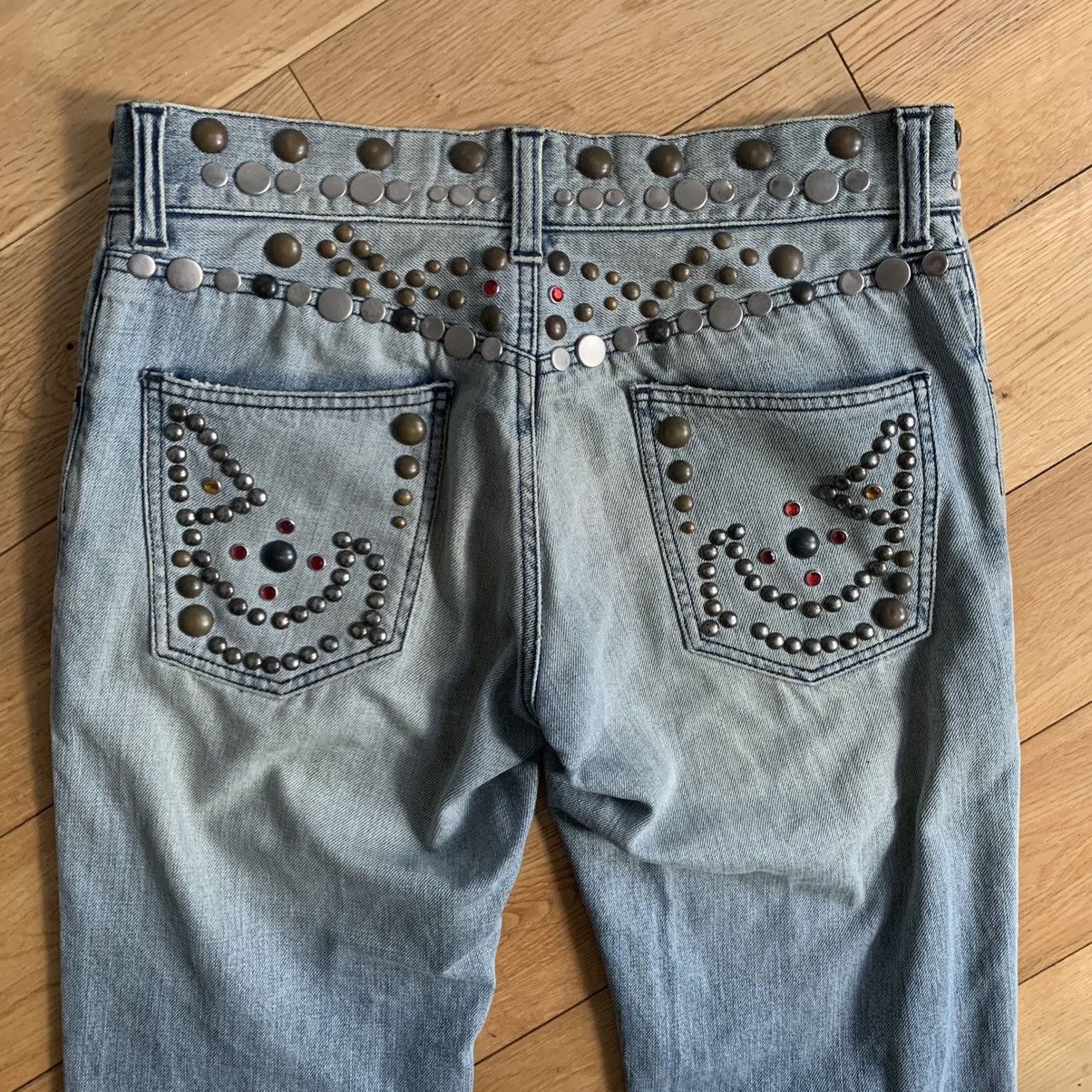 image of Dolce Gabbana 00S Studded Denim in Blue, Men's (Size 30)