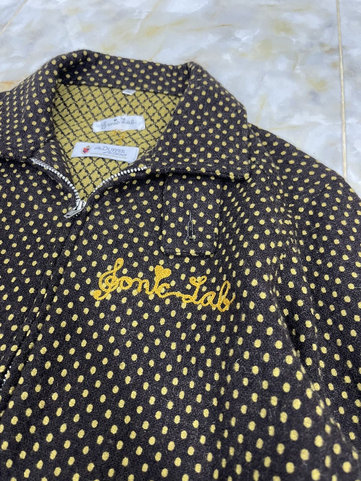 Nepenthes NEPENTHES x SONIC LAB WOOL CROPPED POLKADOT JACKET Size US M / EU 48-50 / 2 - 9 Thumbnail