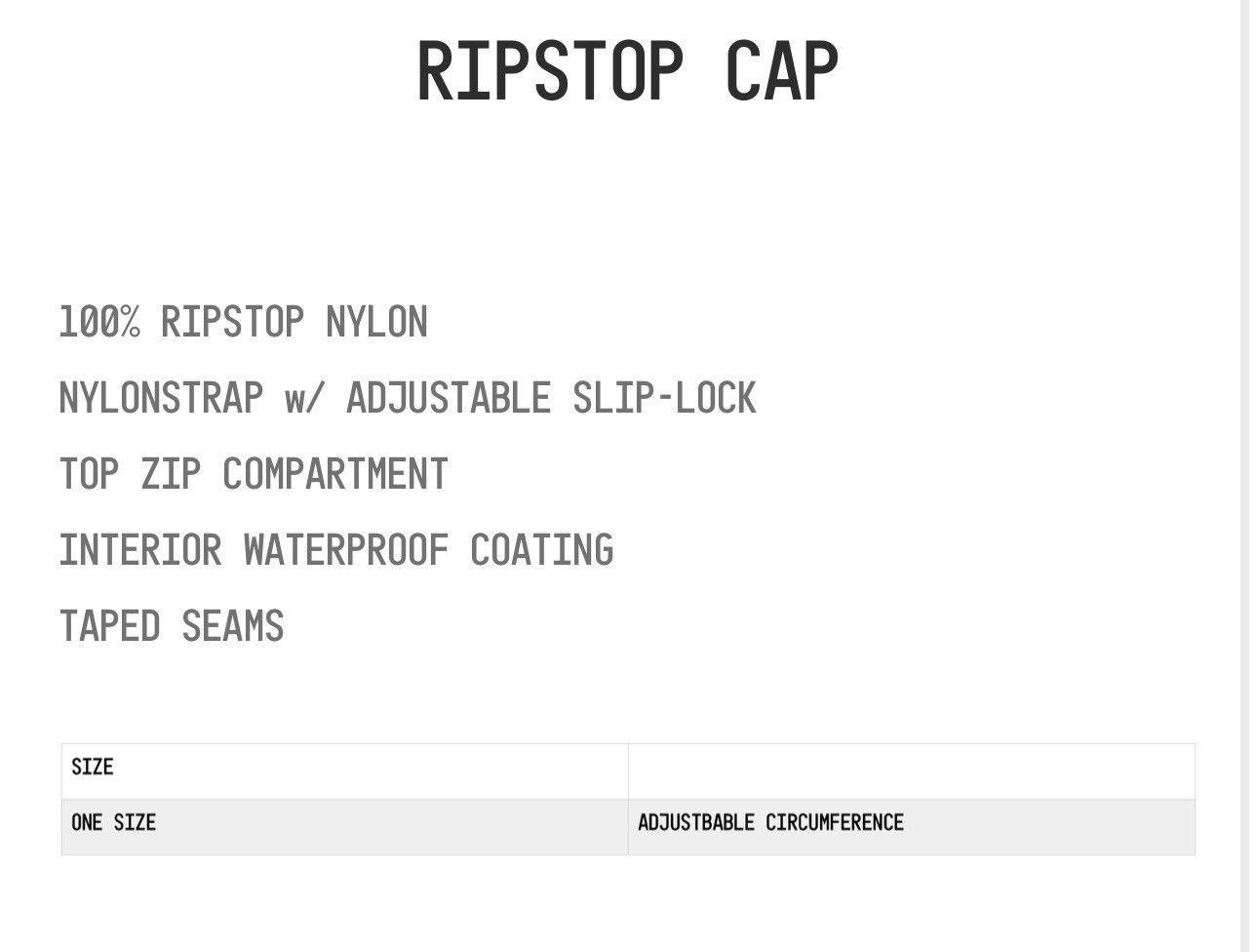jacov Jacov Nylon Ripstop Cap Size ONE SIZE - 5 Thumbnail