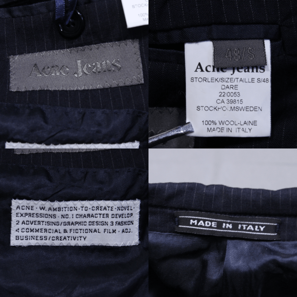 Acne Studios Dare Wool Striped Blazer Made in Italy Size US S / EU 44-46 / 1 - 8 Thumbnail