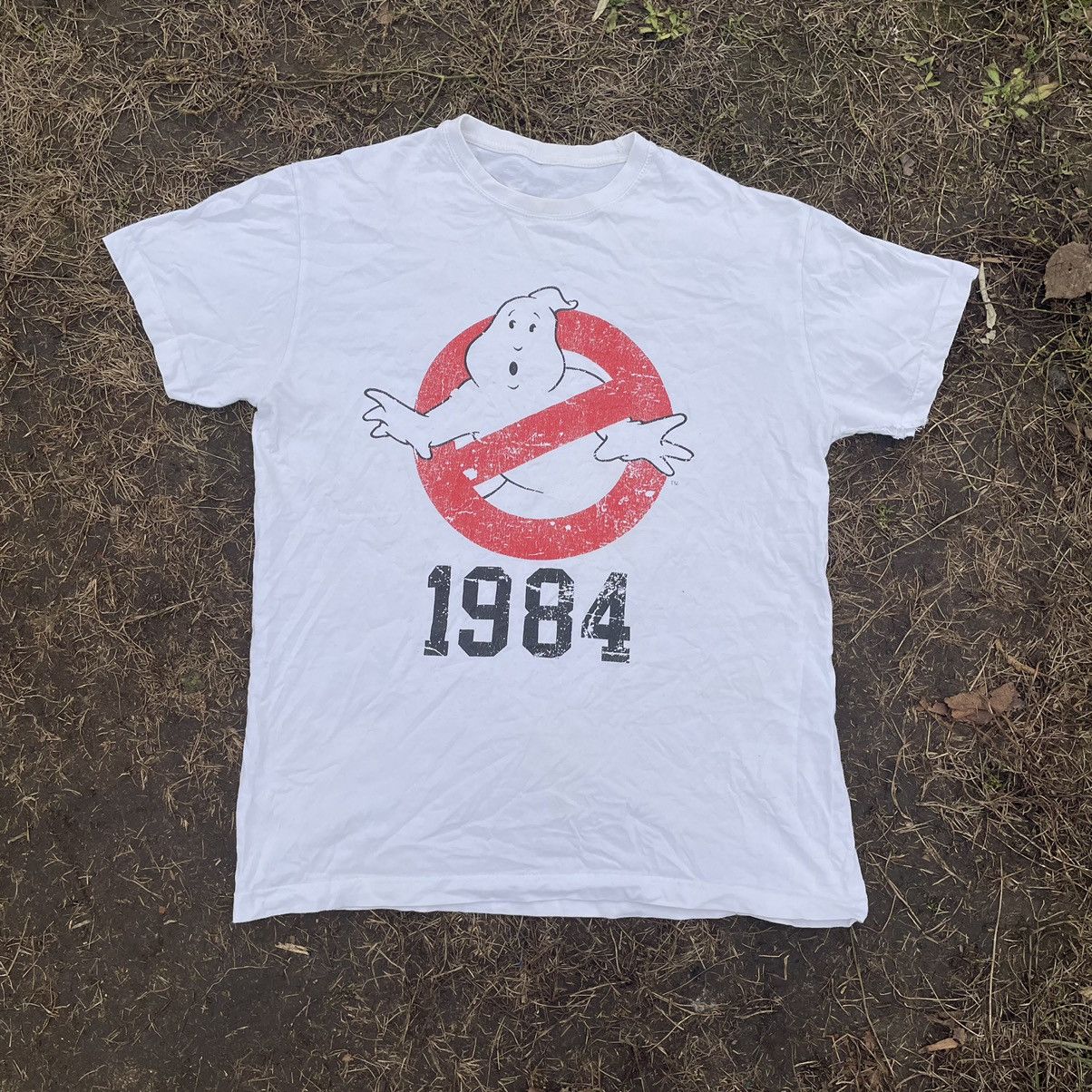 Pre-owned Band Tees X Vintage Y2k Ghostbusters Ghost Face Horror Promo Tee 90's In White