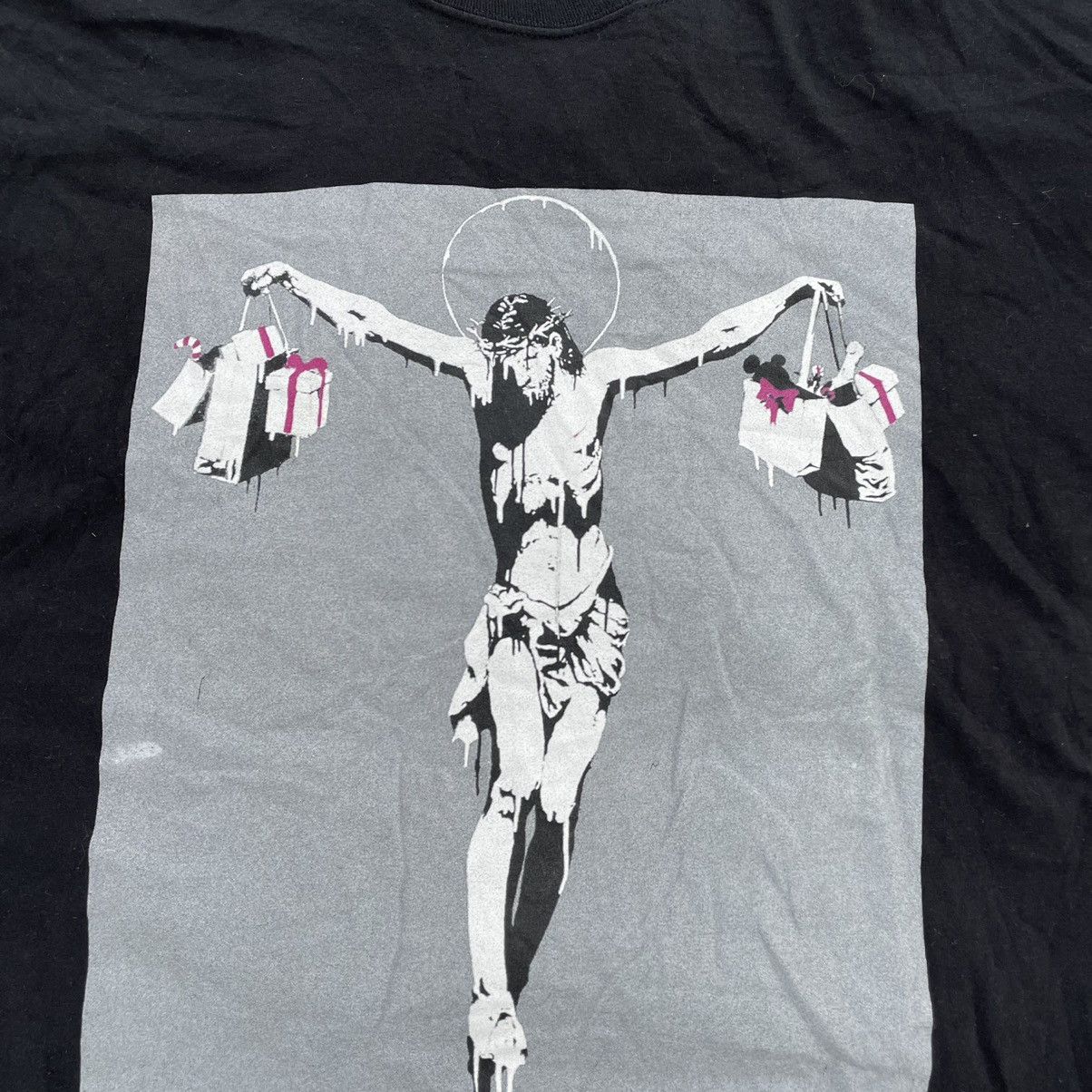 Vintage Vintage 90s God Religion Tee Art Band Rock Streetwear Size US L / EU 52-54 / 3 - 5 Thumbnail