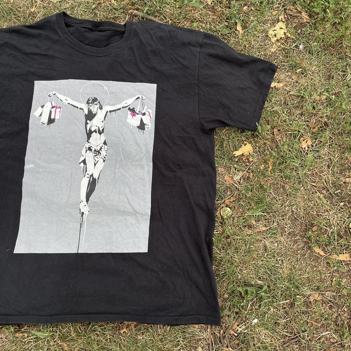 Vintage Vintage 90s God Religion Tee Art Band Rock Streetwear Size US L / EU 52-54 / 3 - 2 Thumbnail