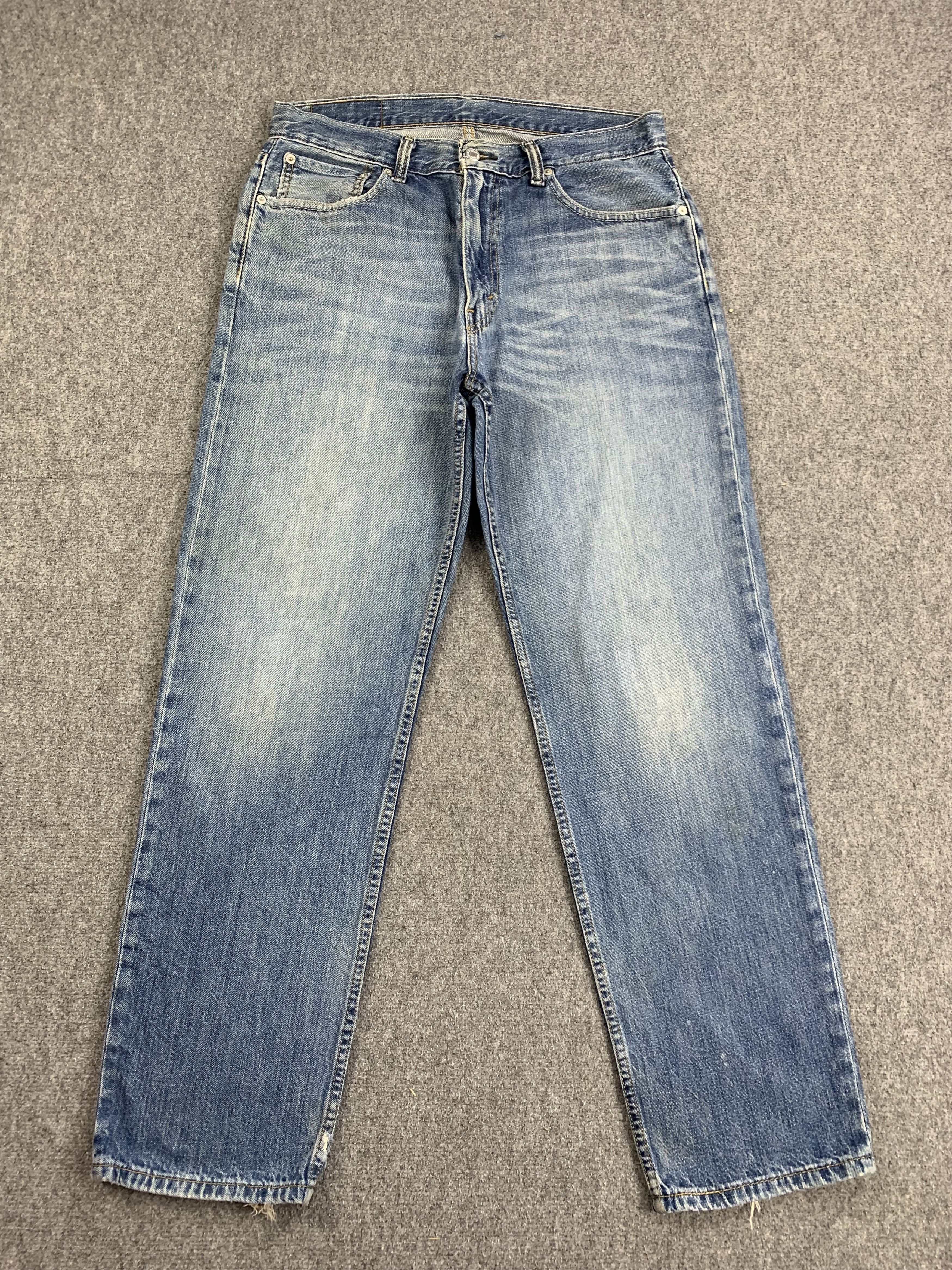 image of Levis 559 Faded Blue Jeans in Blue Denim, Men's (Size 33)