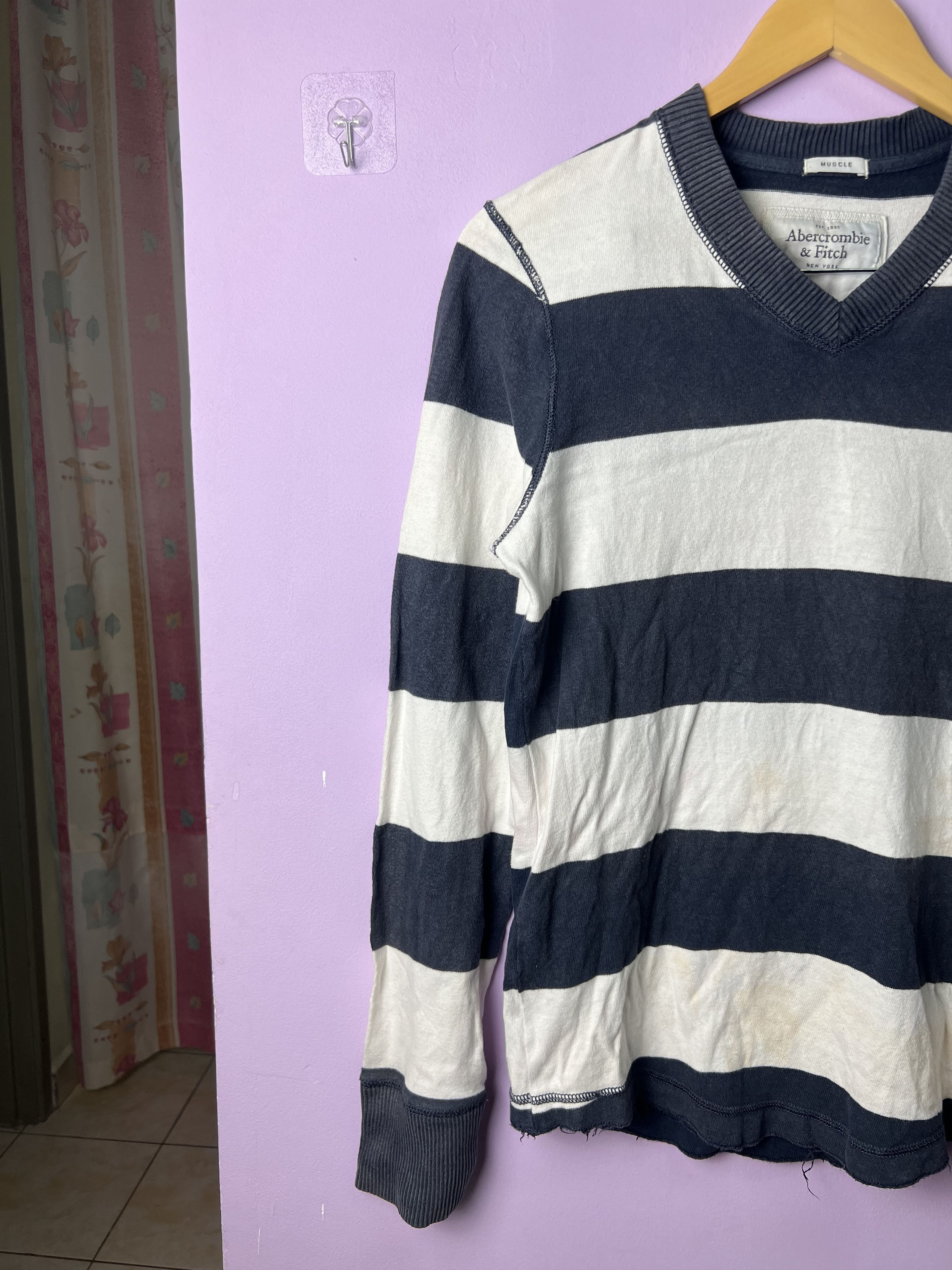 Abercrombie & Fitch 🔥Vintage Abercrombie&Fitch Stripe LS Tees Size US S / EU 44-46 / 1 - 3 Thumbnail