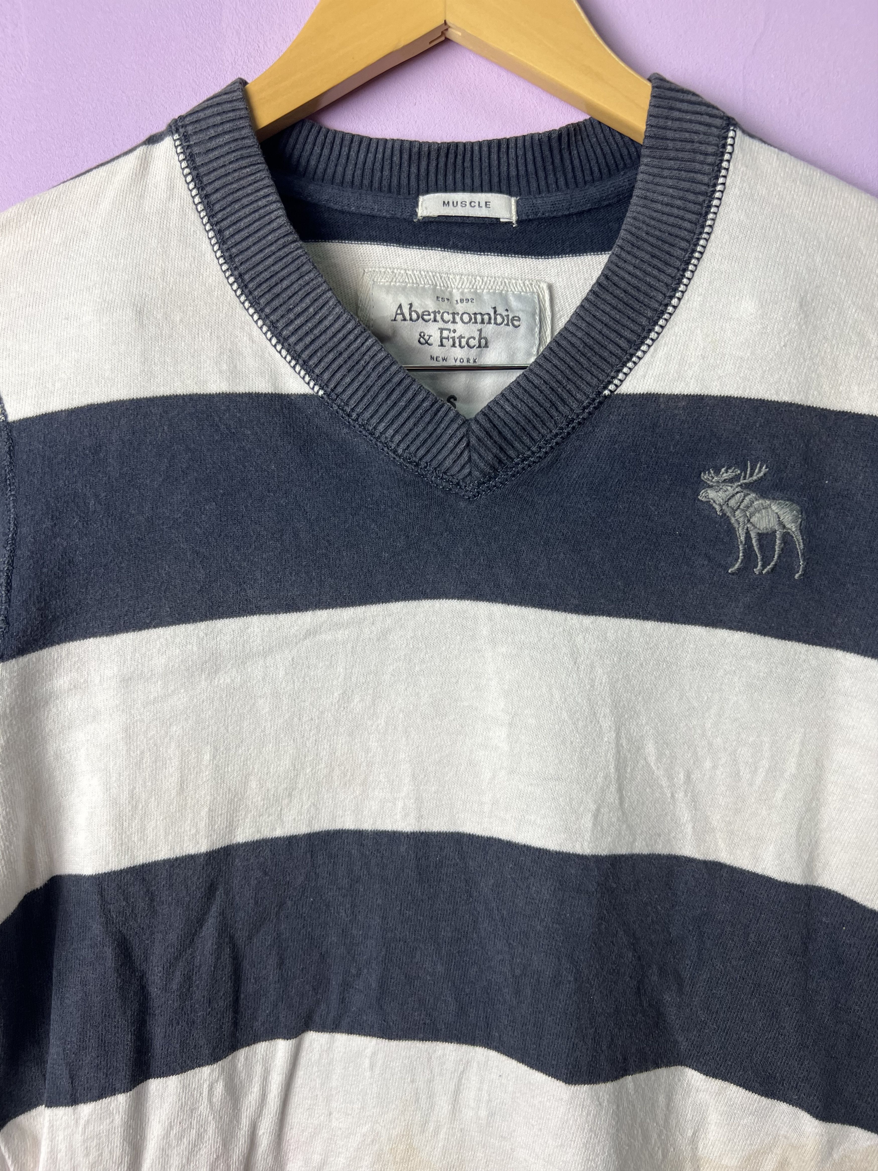 Abercrombie & Fitch 🔥Vintage Abercrombie&Fitch Stripe LS Tees Size US S / EU 44-46 / 1 - 6 Thumbnail
