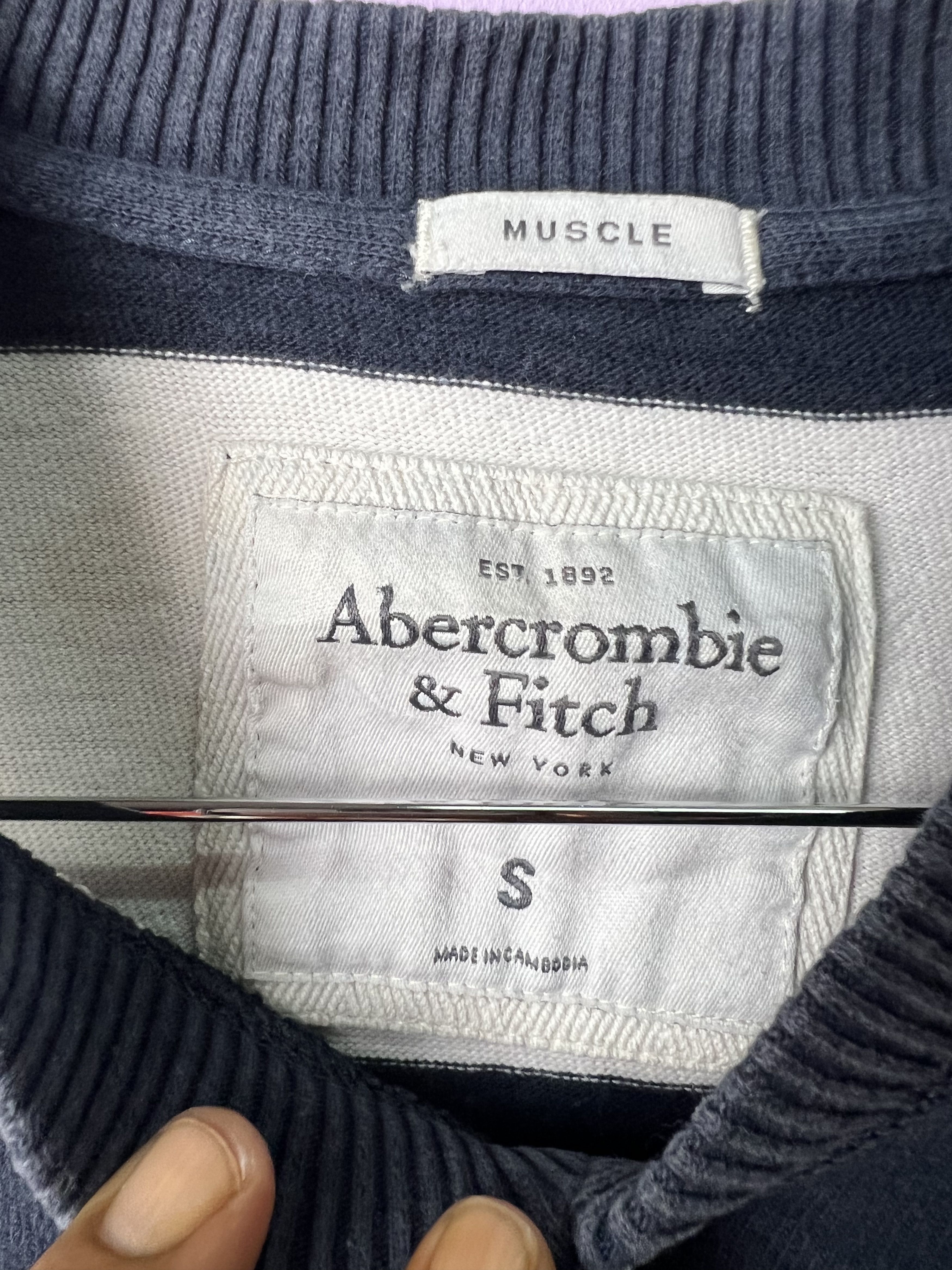 Abercrombie & Fitch 🔥Vintage Abercrombie&Fitch Stripe LS Tees Size US S / EU 44-46 / 1 - 18 Thumbnail