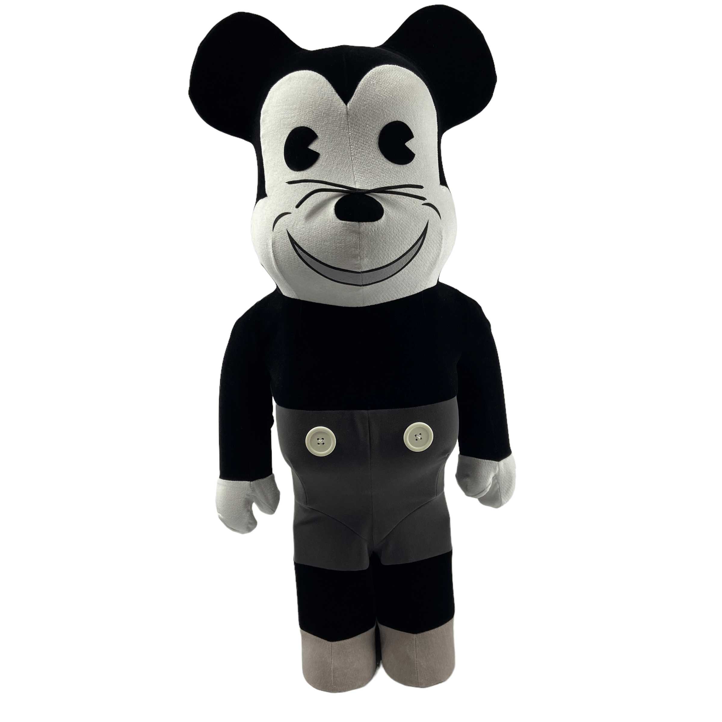 image of Medicom Bearbrick Mickey Mouse Figure in Black, Men's