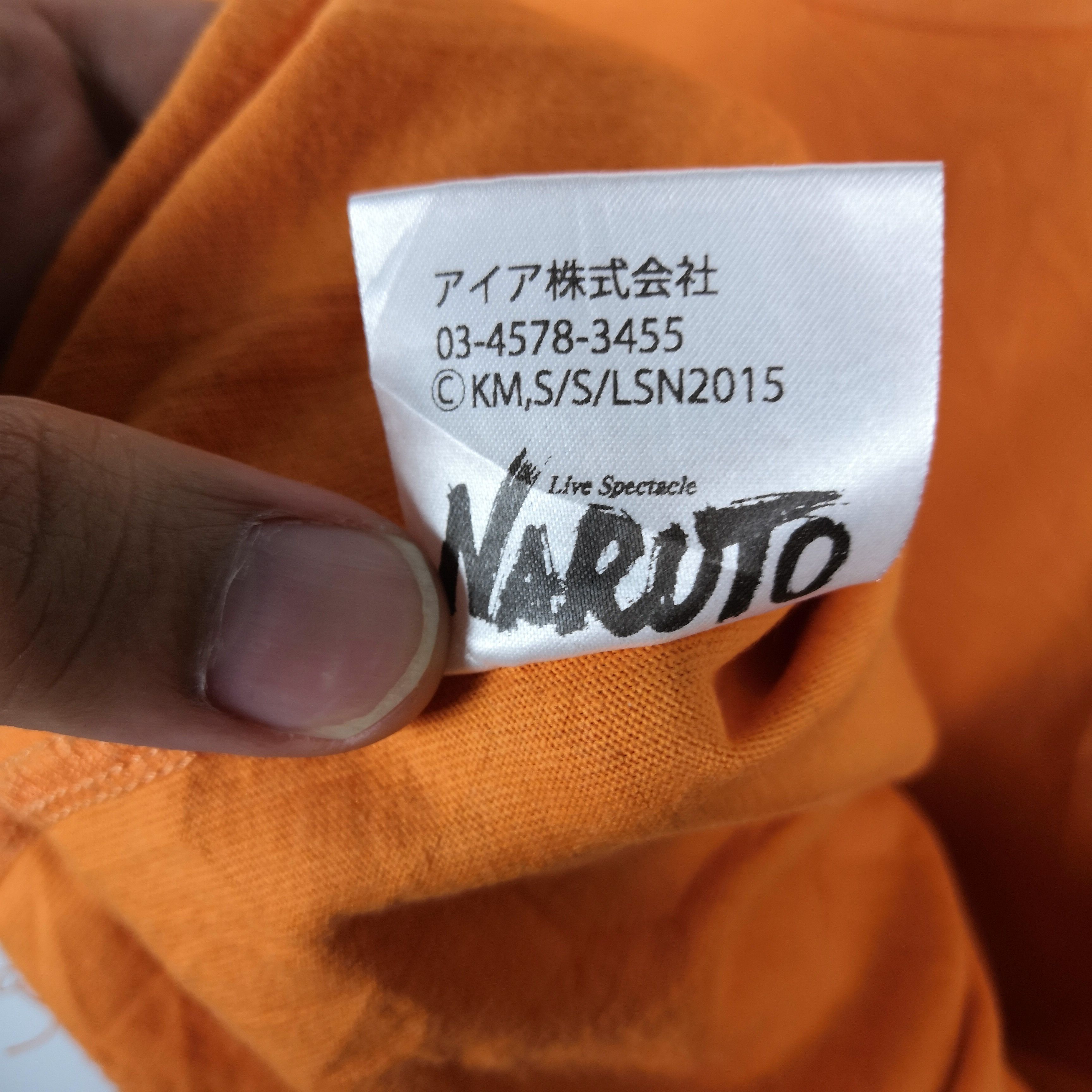 Anime Naruto T Shirt Japan Tour Japanese Anime Manga Tees Size US M / EU 48-50 / 2 - 8 Thumbnail