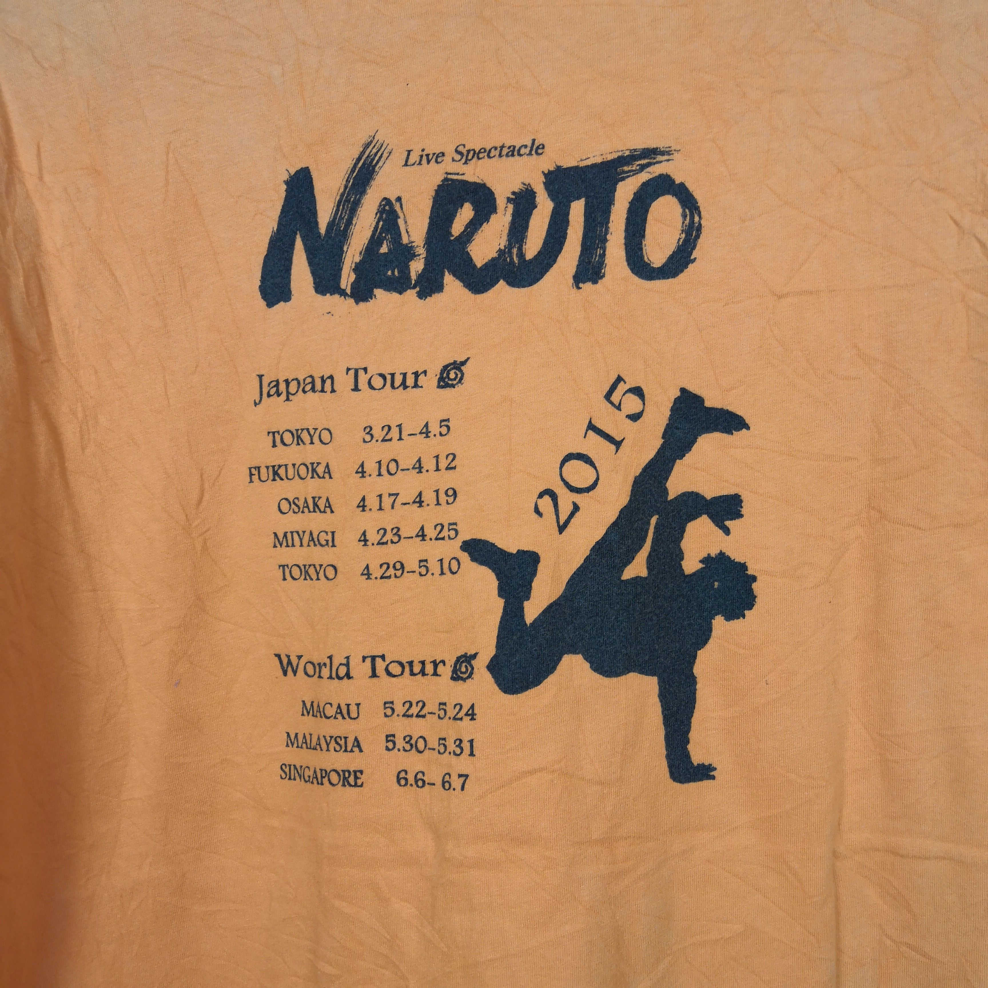 Anime Naruto T Shirt Japan Tour Japanese Anime Manga Tees Size US M / EU 48-50 / 2 - 5 Thumbnail