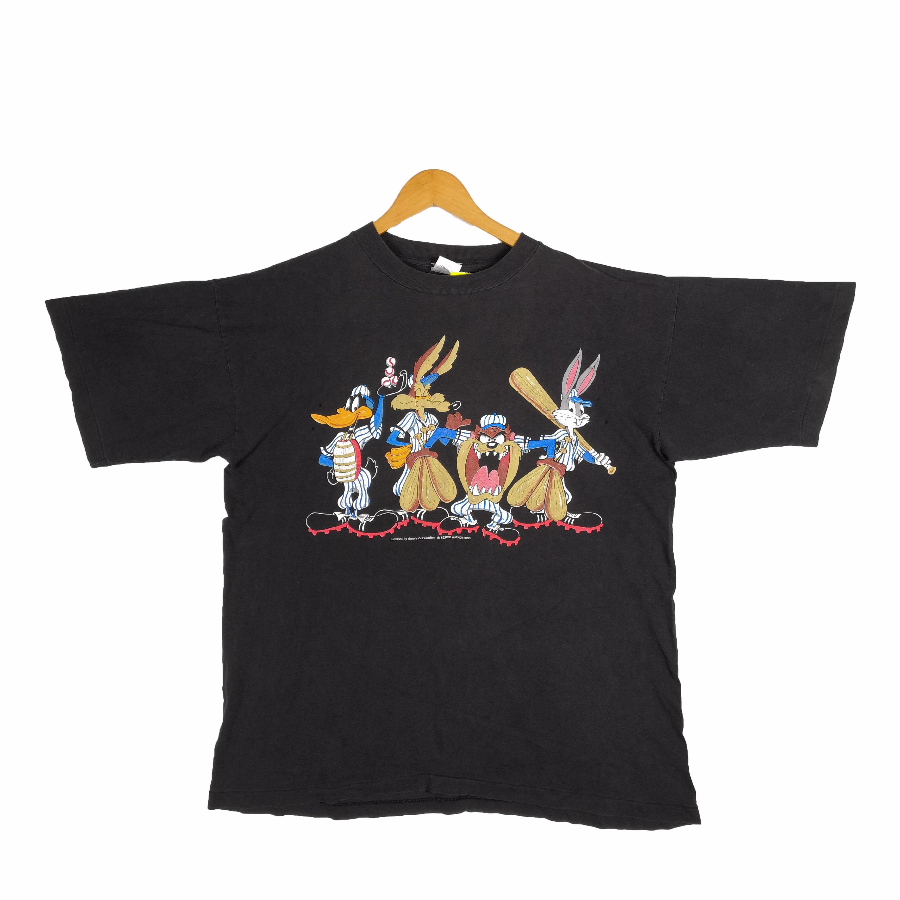 Cartoon Network Vintage Warner Bros T Shirt Tasmania Space Jam Tees Size US XL / EU 56 / 4 - 1 Thumbnail