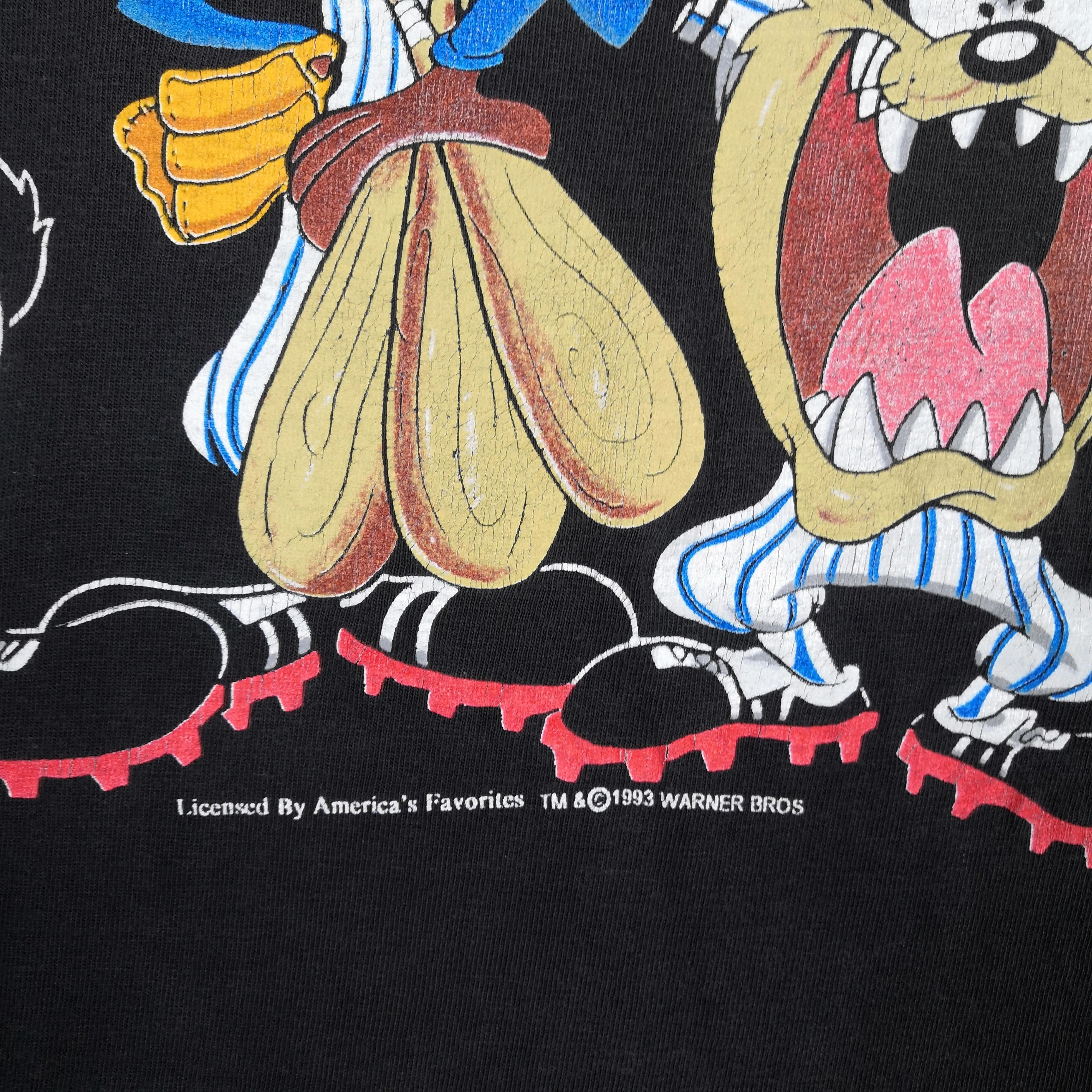 Cartoon Network Vintage Warner Bros T Shirt Tasmania Space Jam Tees Size US XL / EU 56 / 4 - 8 Thumbnail