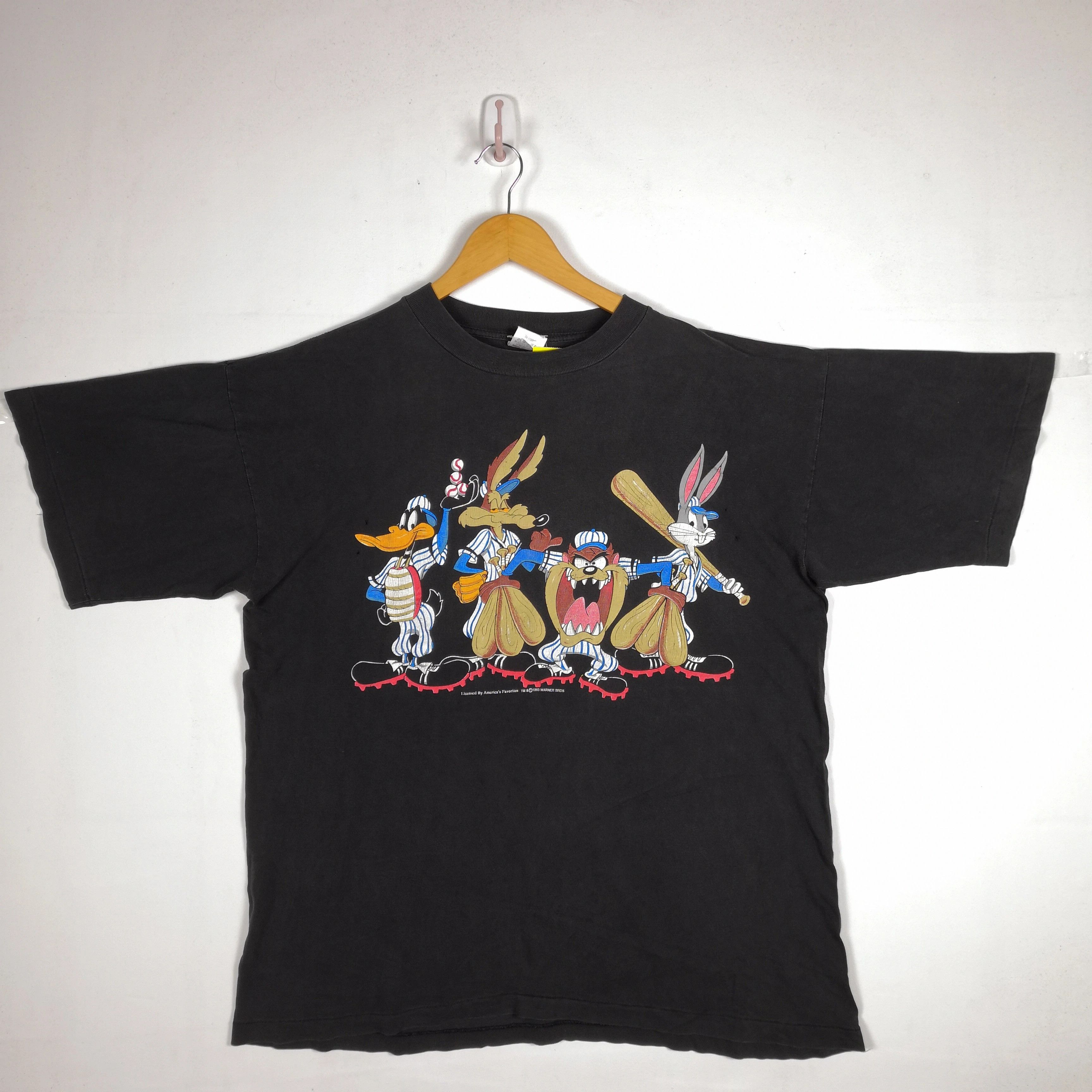 Cartoon Network Vintage Warner Bros T Shirt Tasmania Space Jam Tees Size US XL / EU 56 / 4 - 2 Thumbnail