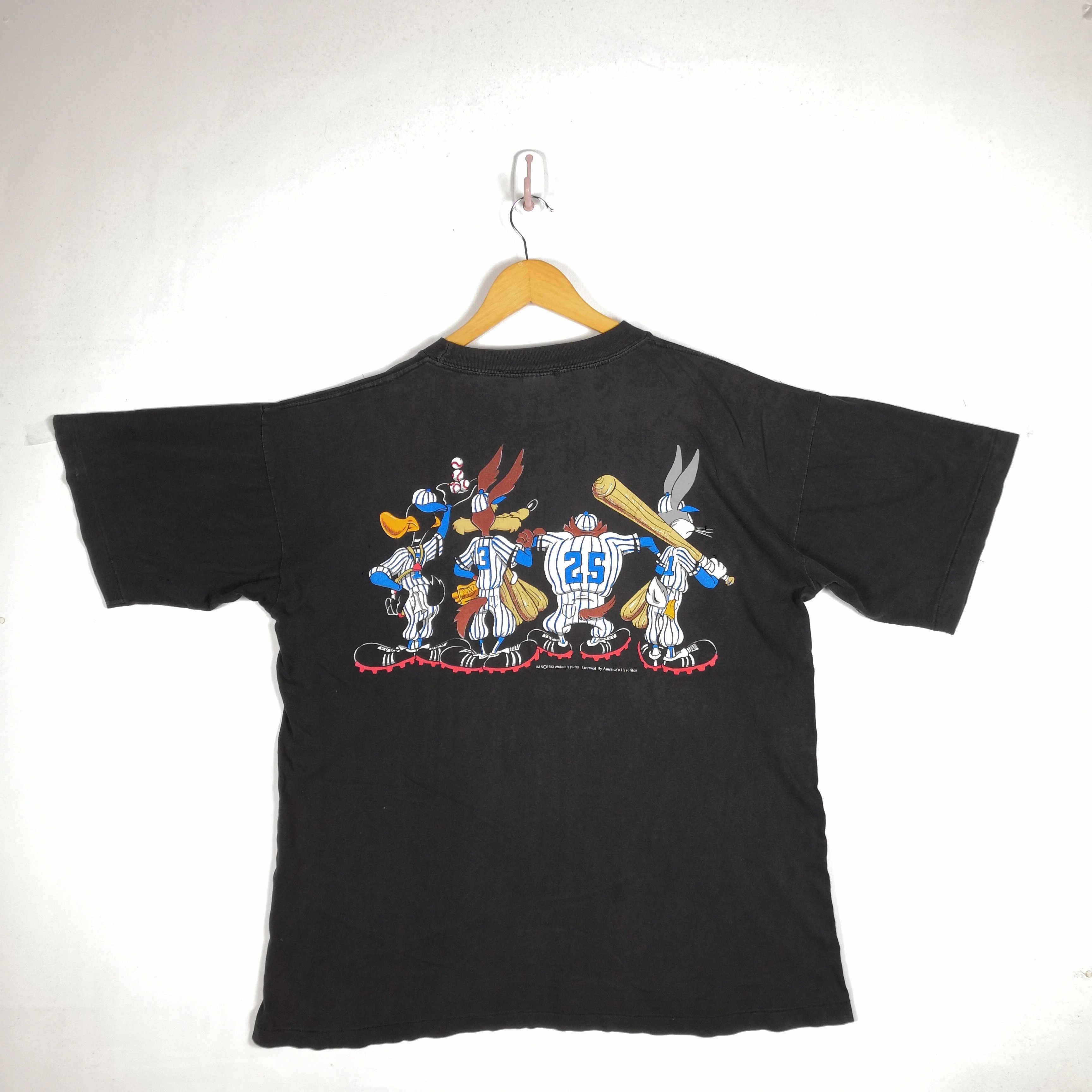Cartoon Network Vintage Warner Bros T Shirt Tasmania Space Jam Tees Size US XL / EU 56 / 4 - 3 Thumbnail