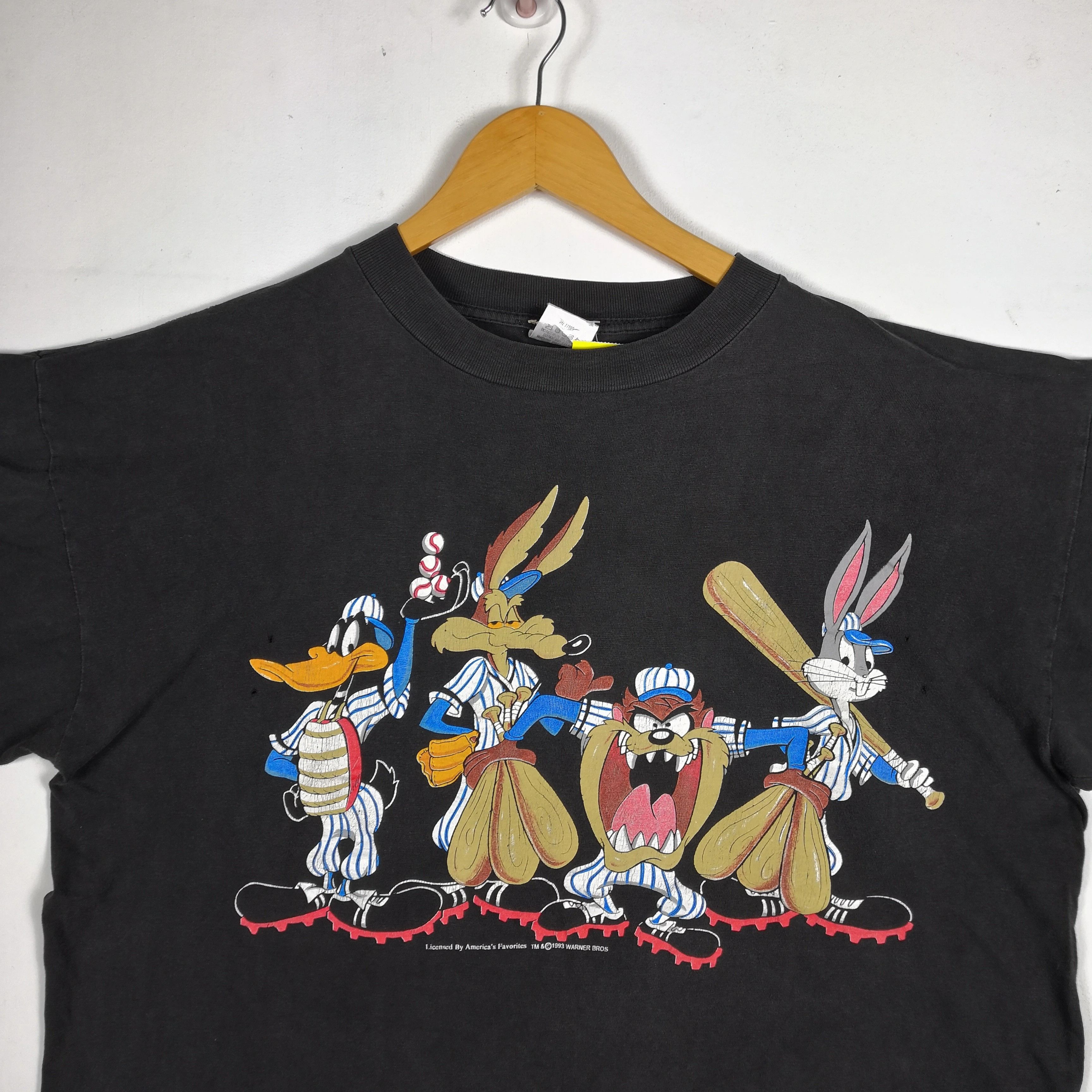 Cartoon Network Vintage Warner Bros T Shirt Tasmania Space Jam Tees Size US XL / EU 56 / 4 - 5 Thumbnail