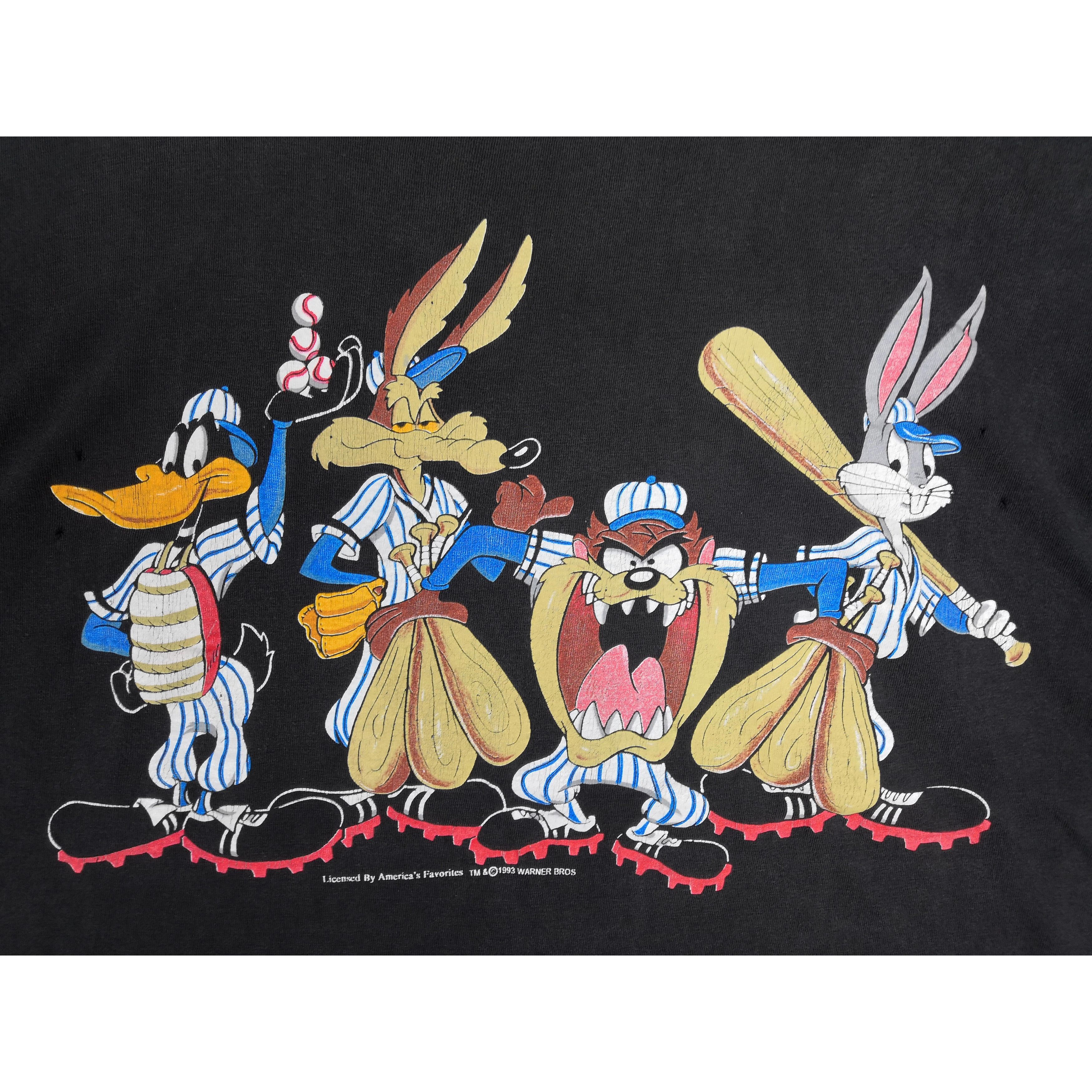 Cartoon Network Vintage Warner Bros T Shirt Tasmania Space Jam Tees Size US XL / EU 56 / 4 - 6 Thumbnail
