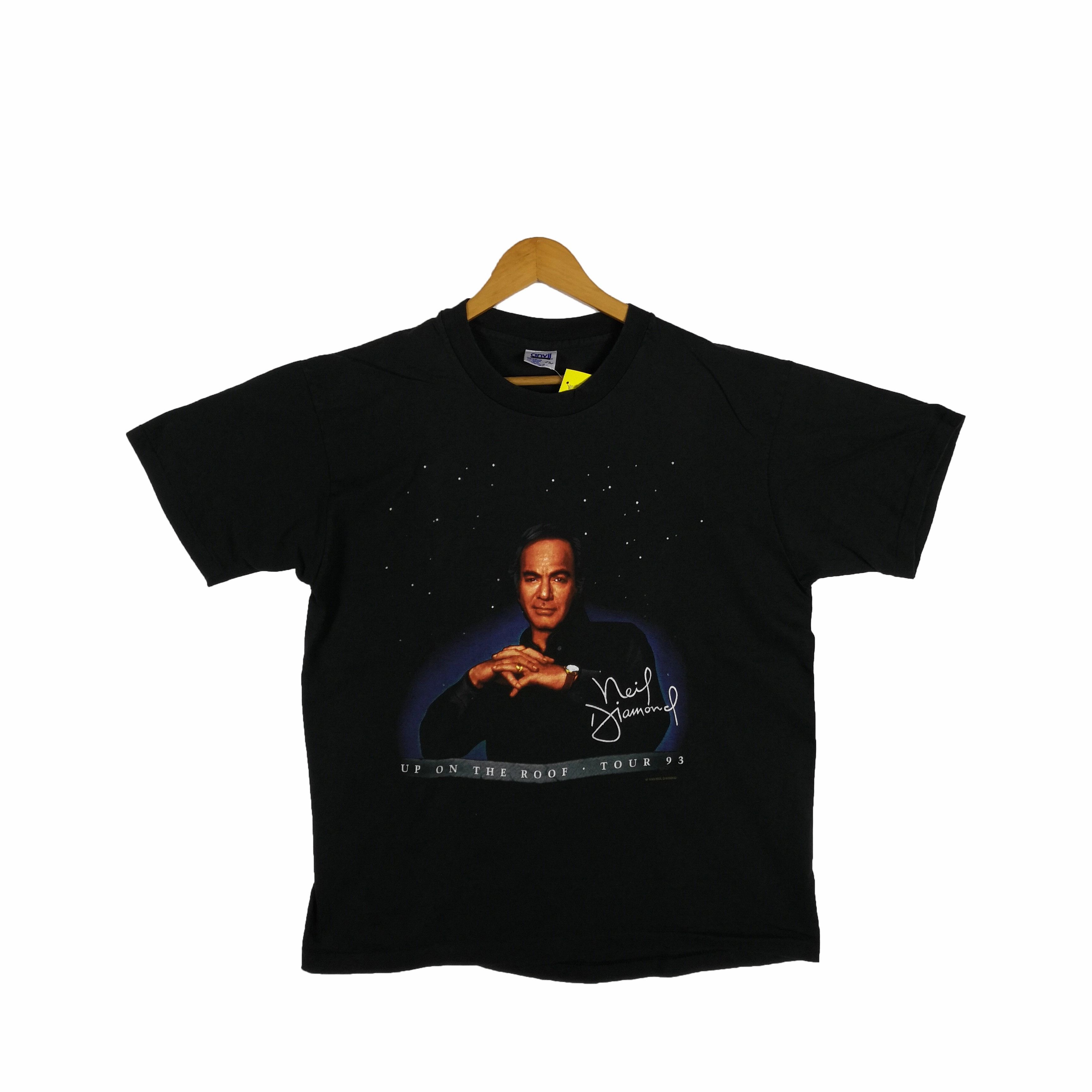Band Tees Vintage Neil Diamond T Shirt Tour Up on The Roof 56789 Size US L / EU 52-54 / 3 - 1 Thumbnail
