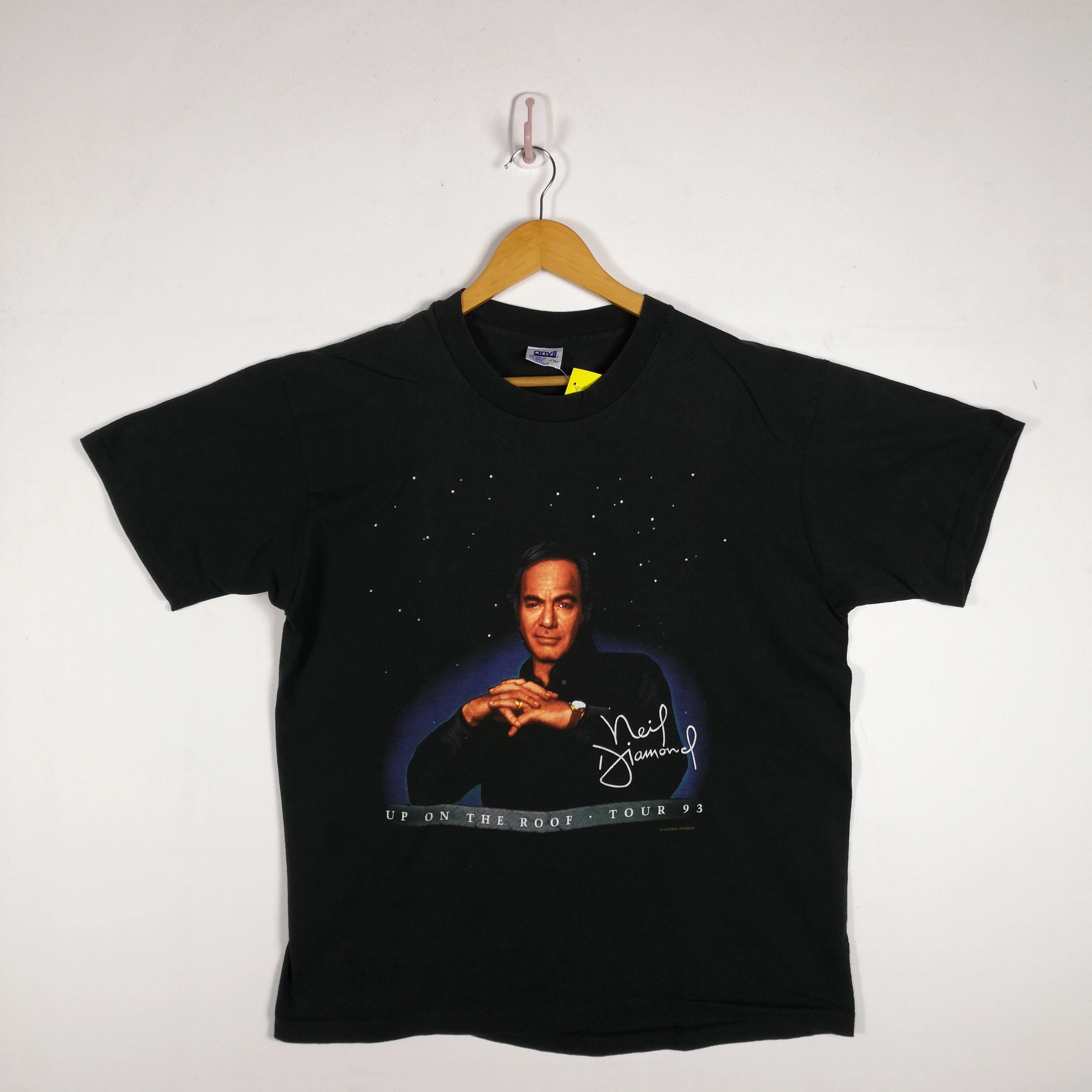 Band Tees Vintage Neil Diamond T Shirt Tour Up on The Roof 56789 Size US L / EU 52-54 / 3 - 2 Thumbnail