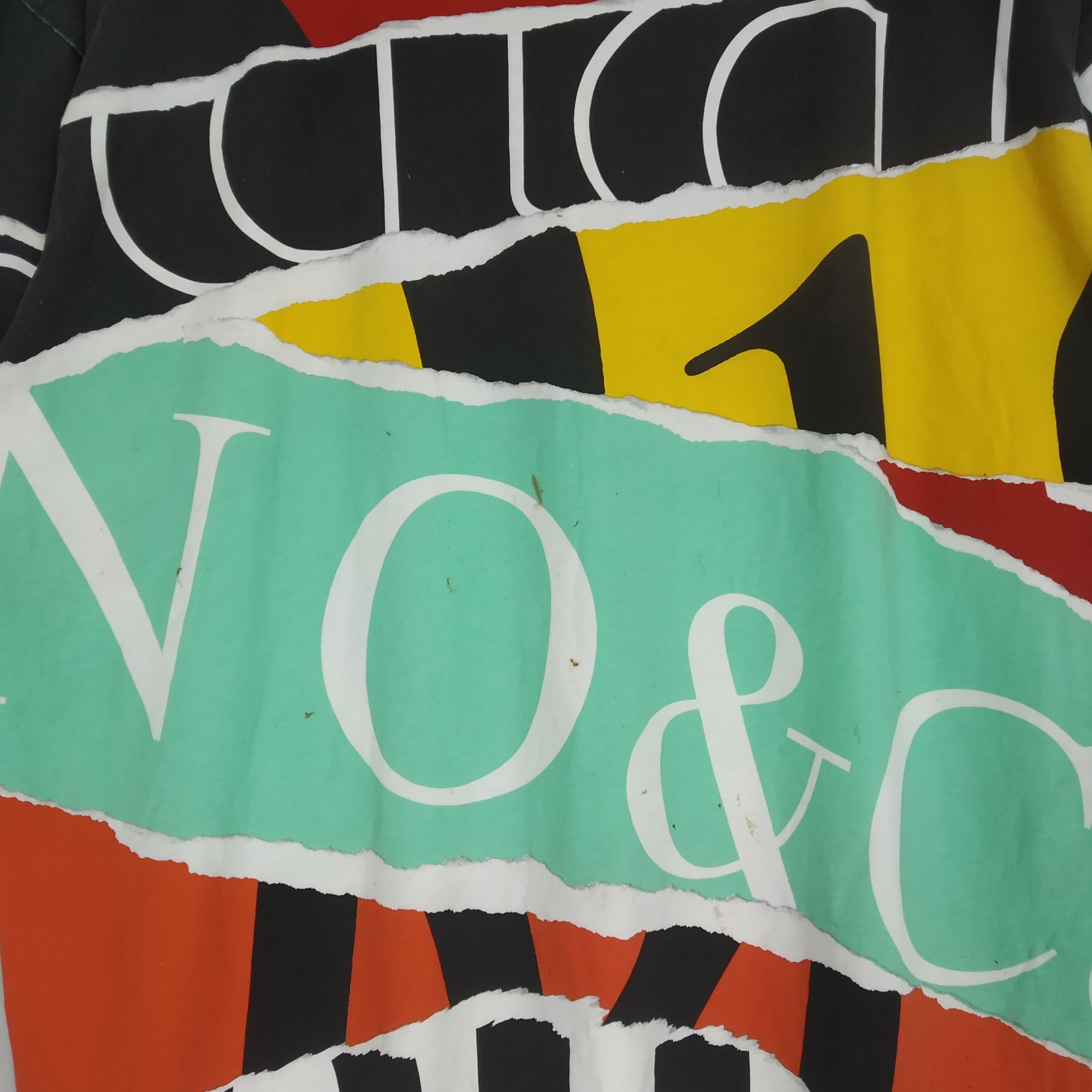Designer × Moschino Rare!! Moschino Couture Overprinted Style Multicolor T-shirt Size US L / EU 52-54 / 3 - 5 Thumbnail
