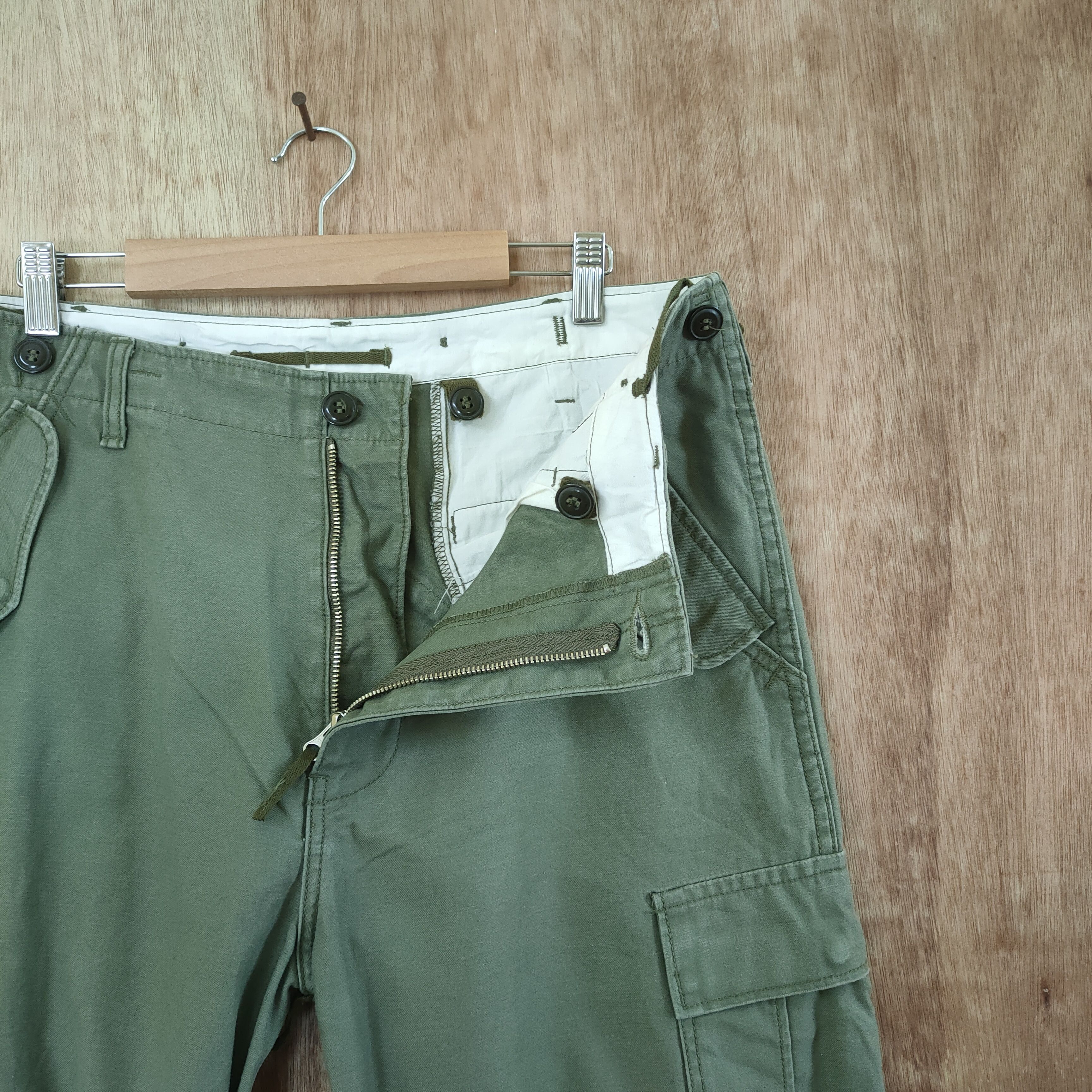 Japanese Brand VINTAGE BAGGY BONDAGE /PARACHUTE CARGO PANTS Size US 34 / EU 50 - 3 Thumbnail