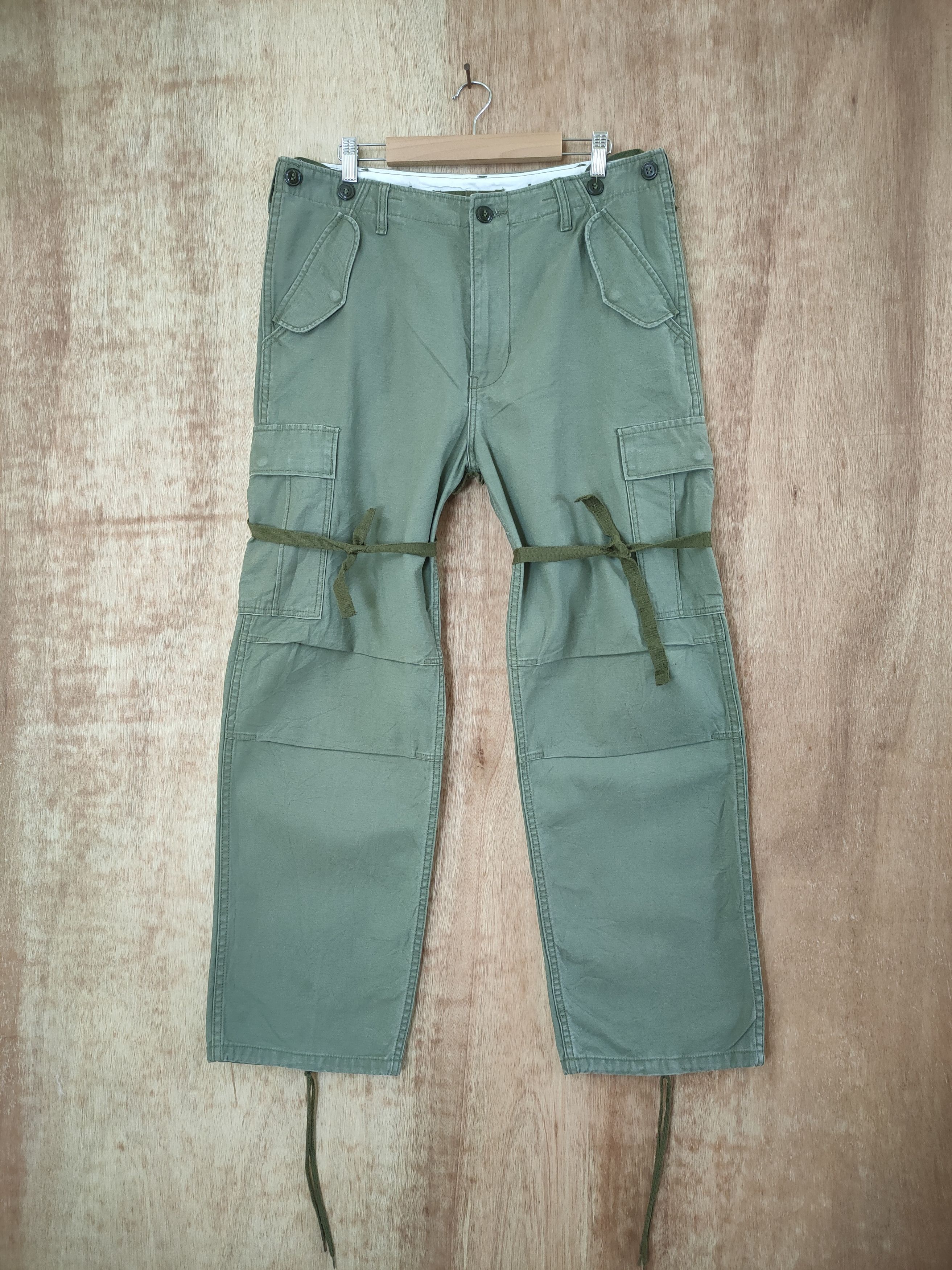 Japanese Brand VINTAGE BAGGY BONDAGE /PARACHUTE CARGO PANTS Size US 34 / EU 50 - 2 Thumbnail