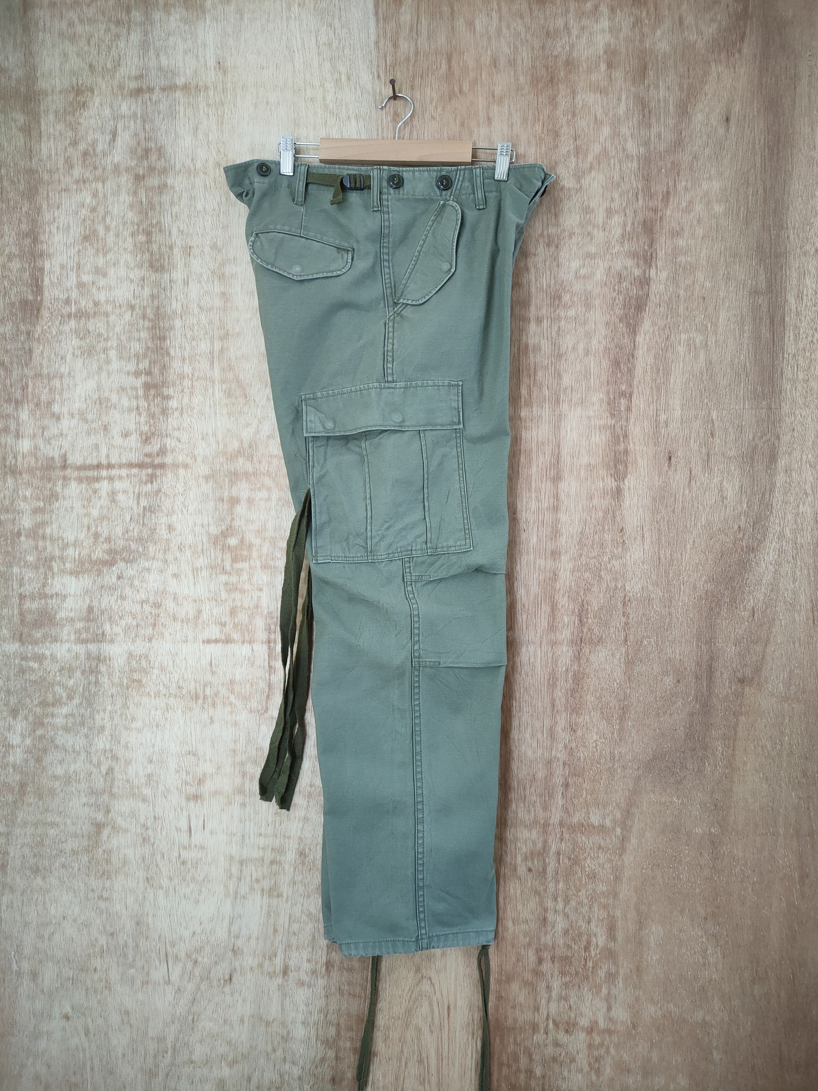 Japanese Brand VINTAGE BAGGY BONDAGE /PARACHUTE CARGO PANTS Size US 34 / EU 50 - 5 Thumbnail