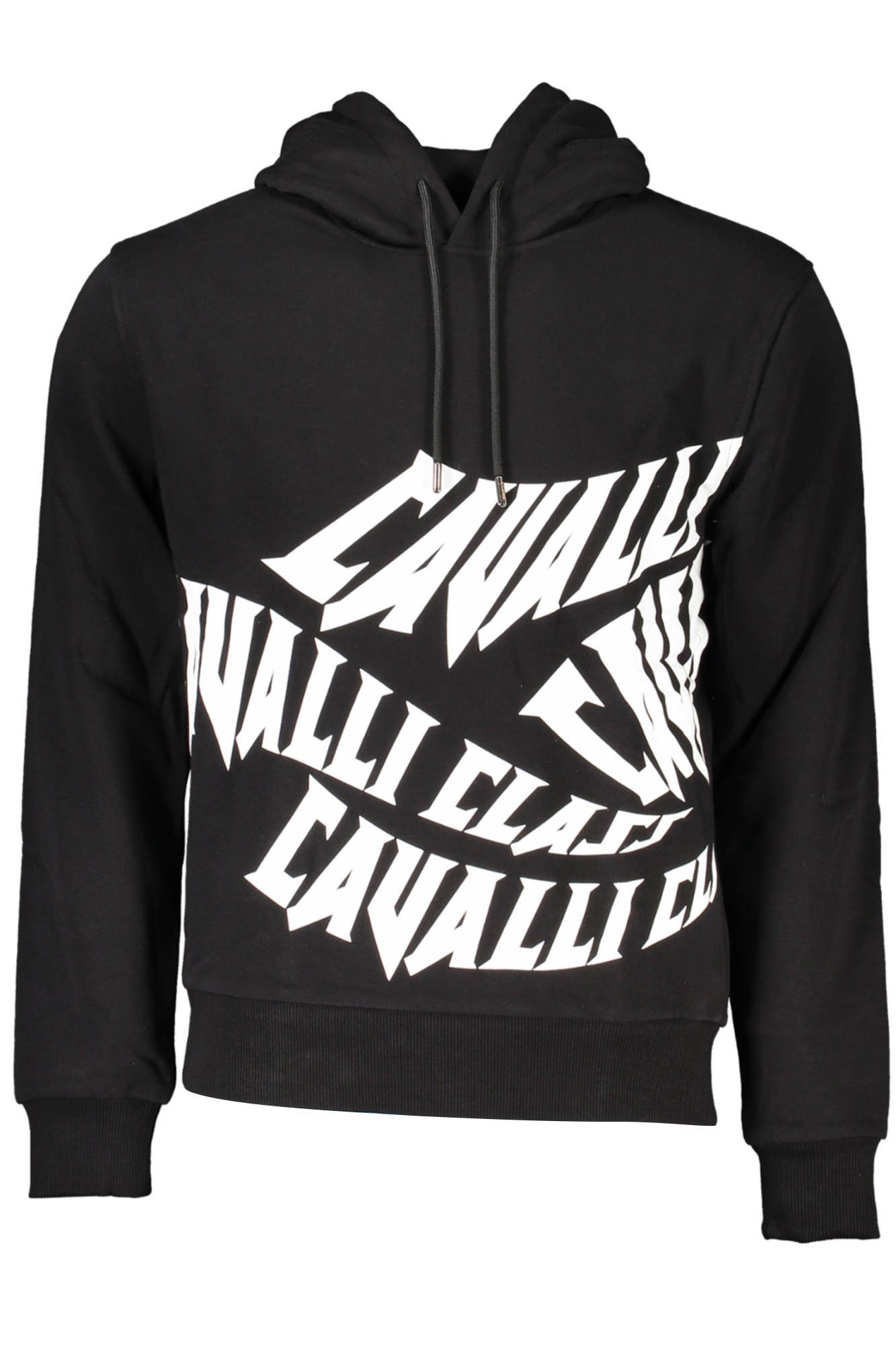 Cavalli Class Black Cotton Men's Hooded Sweatshirt main image 1