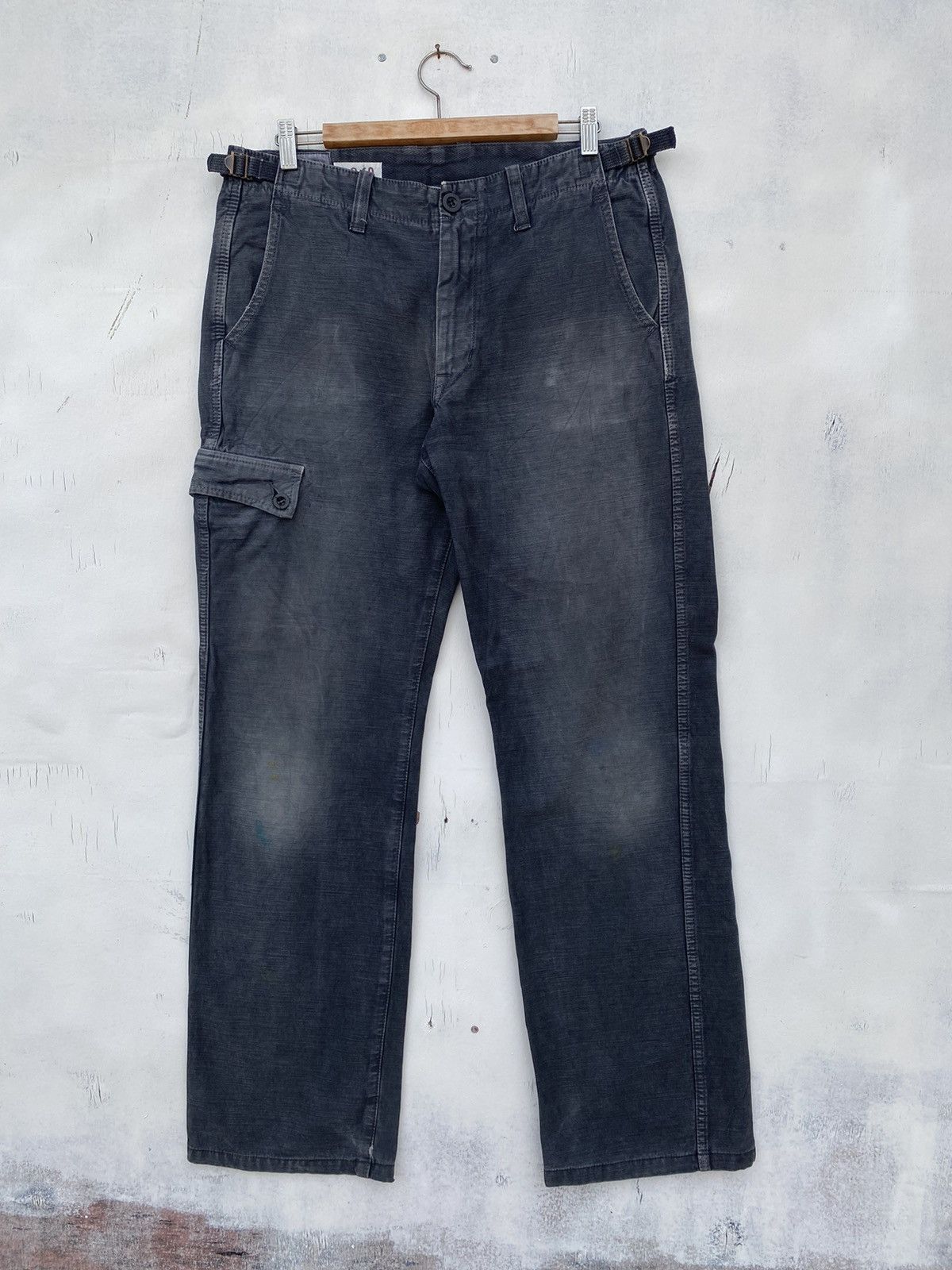 Japanese Brand Rare 🔥🔥Vintage Bartack Cargo Pant Size US 33 - 2 Thumbnail
