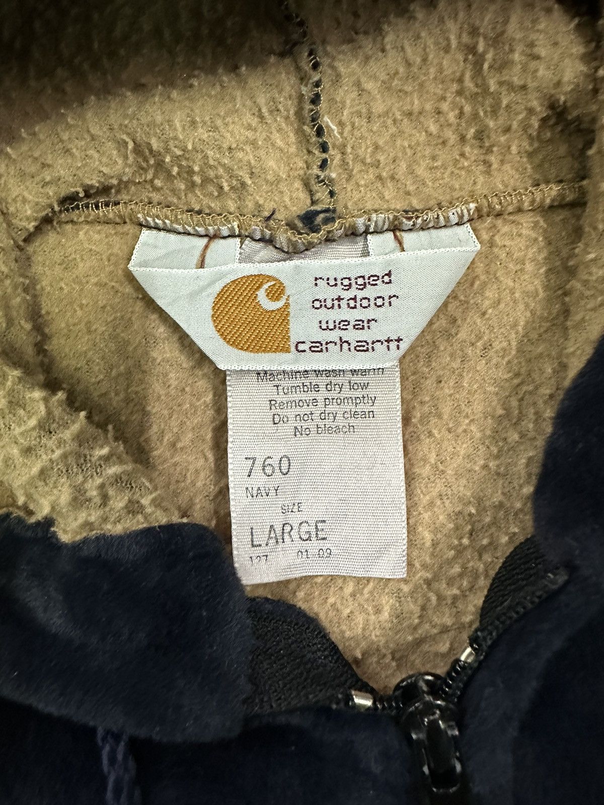 Carhartt × Vintage VINTAGE CARHARTT VELVET SWEATER Size US L / EU 52-54 / 3 - 5 Thumbnail