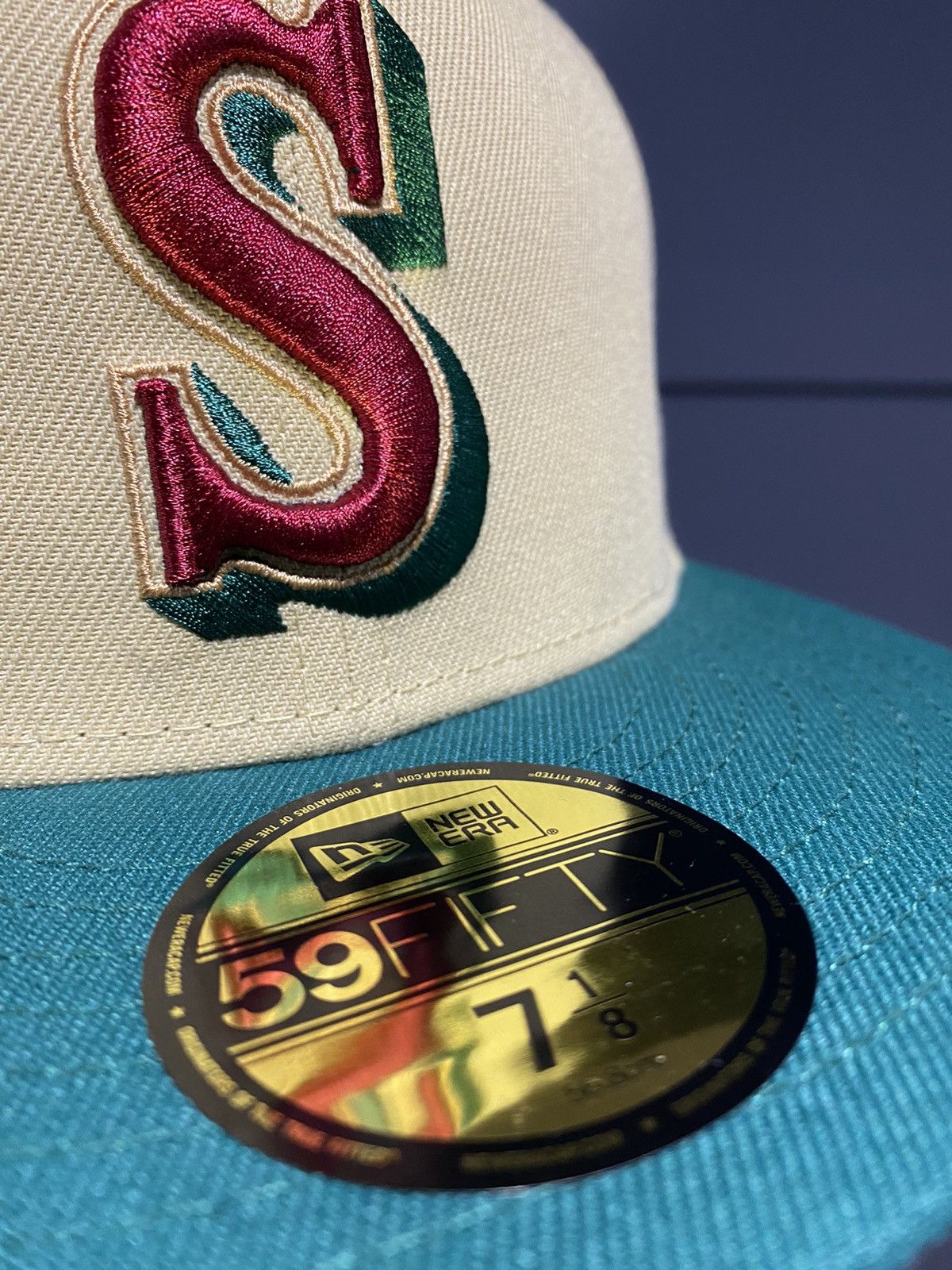 MLB Sz 7 1/8 - Seattle Mariners New Era Fitted Size ONE SIZE - 6 Thumbnail