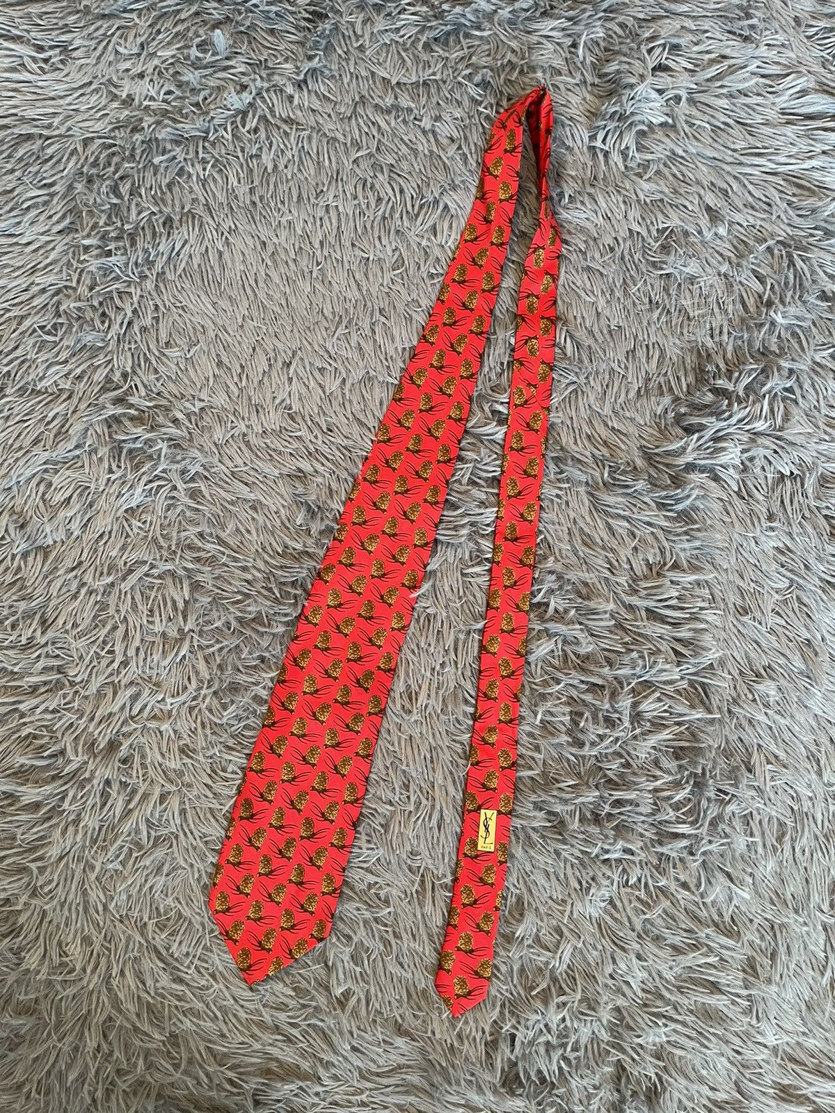 Vintage × Yves Saint Laurent Yves Saint Laurent YSL 90s vintage silk tie Size ONE SIZE - 1 Thumbnail