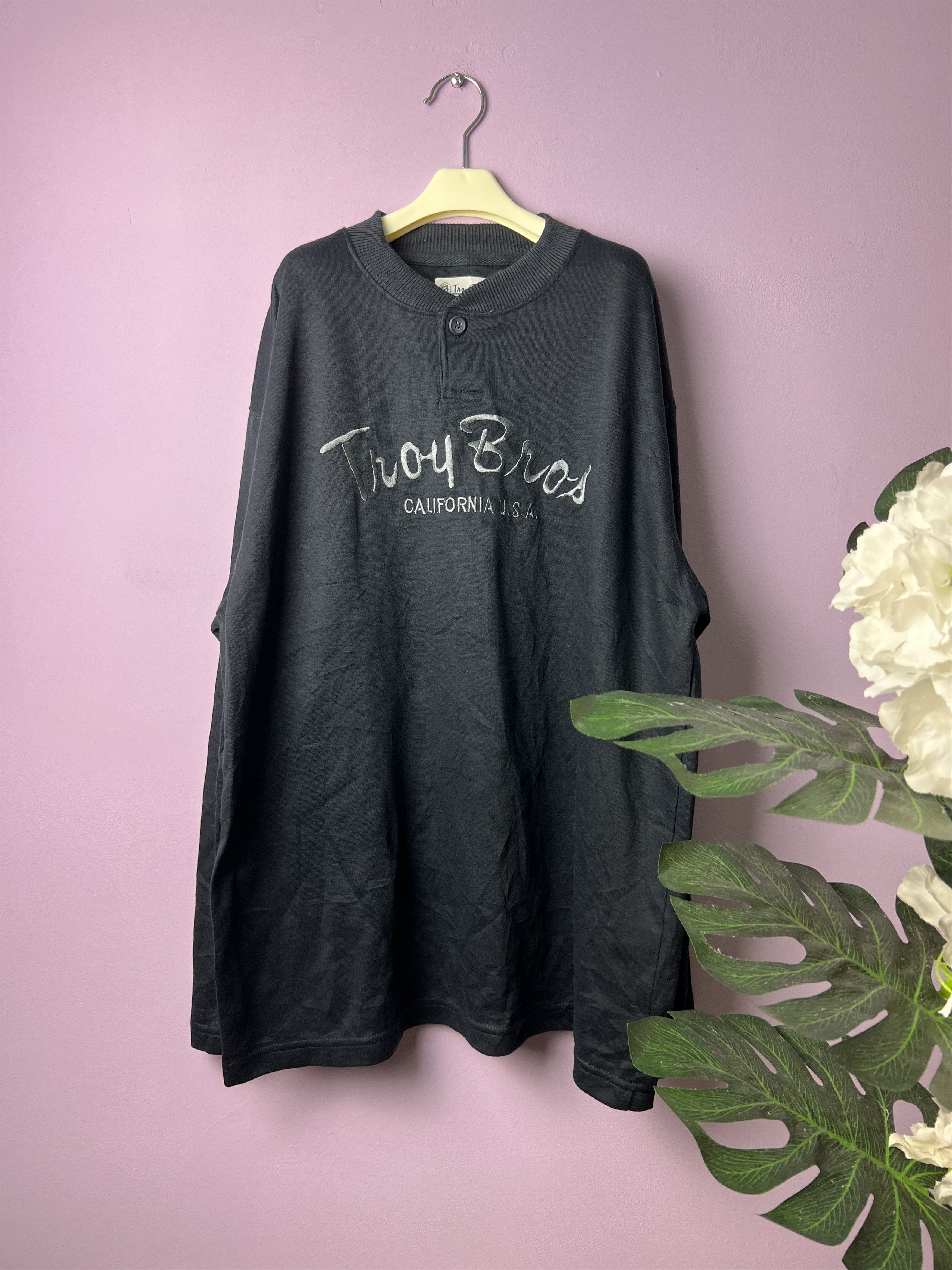 🔥Embroidery Troy Bros Long Sleeves Tees